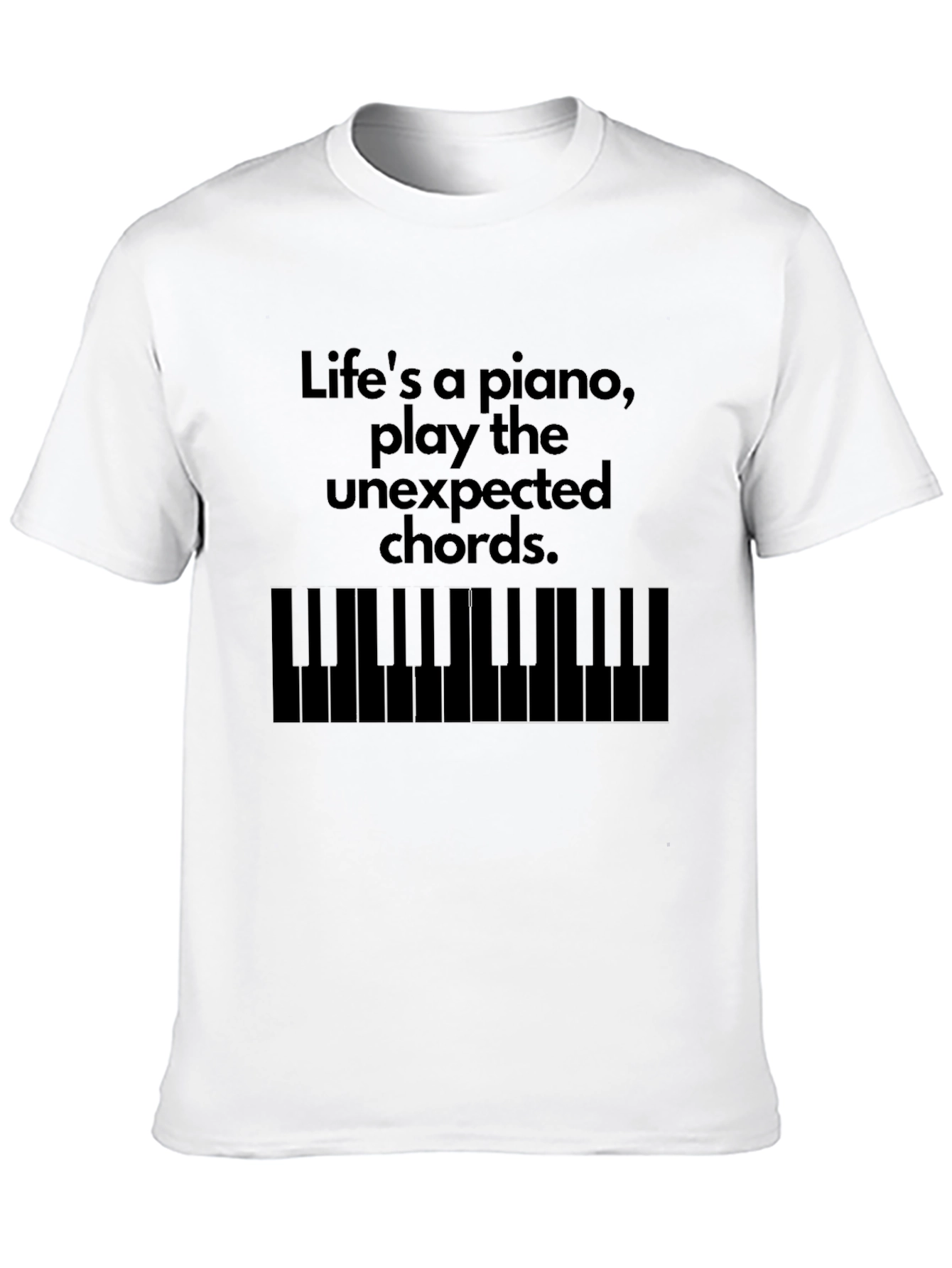 Piano Keys Graphic T-Shirt: Lifes a Piano