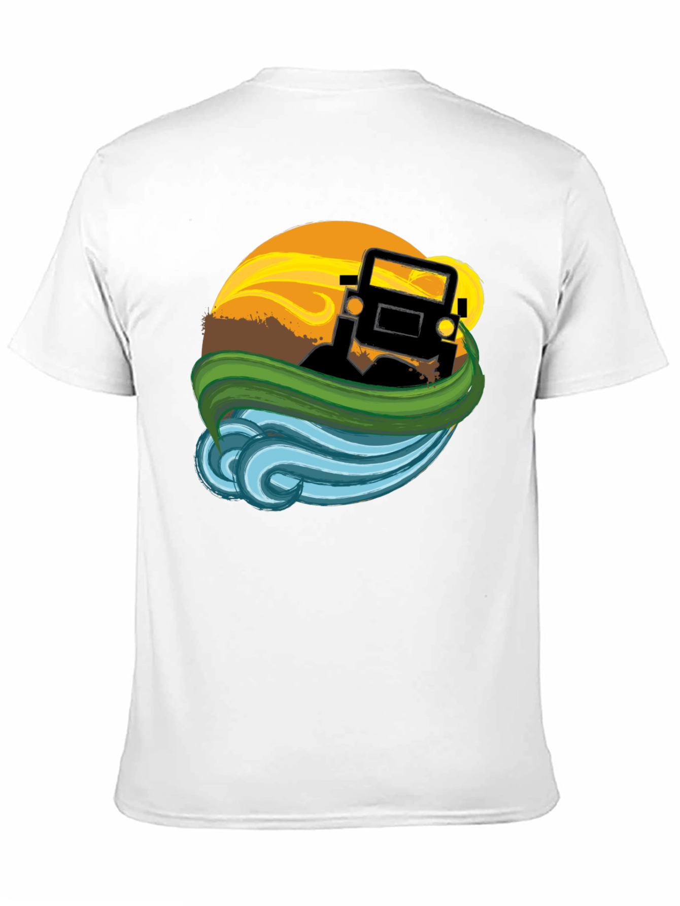 Off-Road Adventure T-Shirt - Black Graphic Tee
