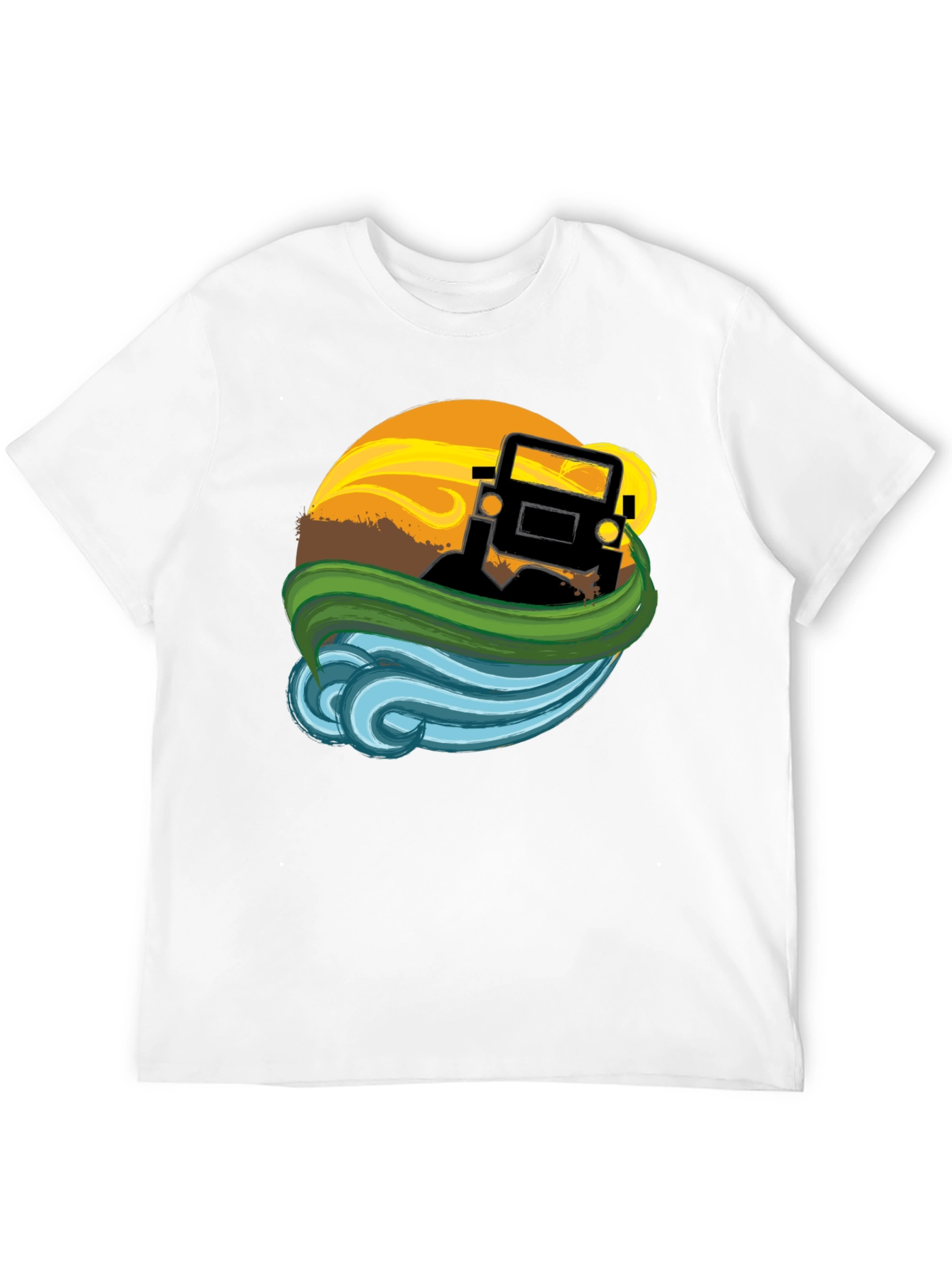 Off-Road Adventure T-Shirt - Black Graphic Tee