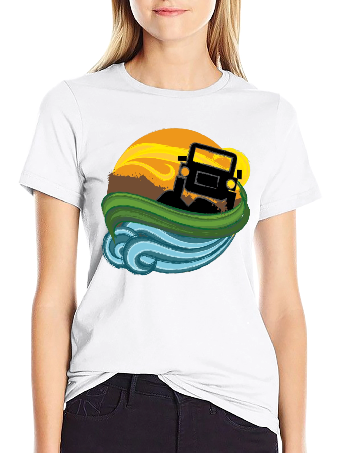Off-Road Adventure T-Shirt - Black Graphic Tee