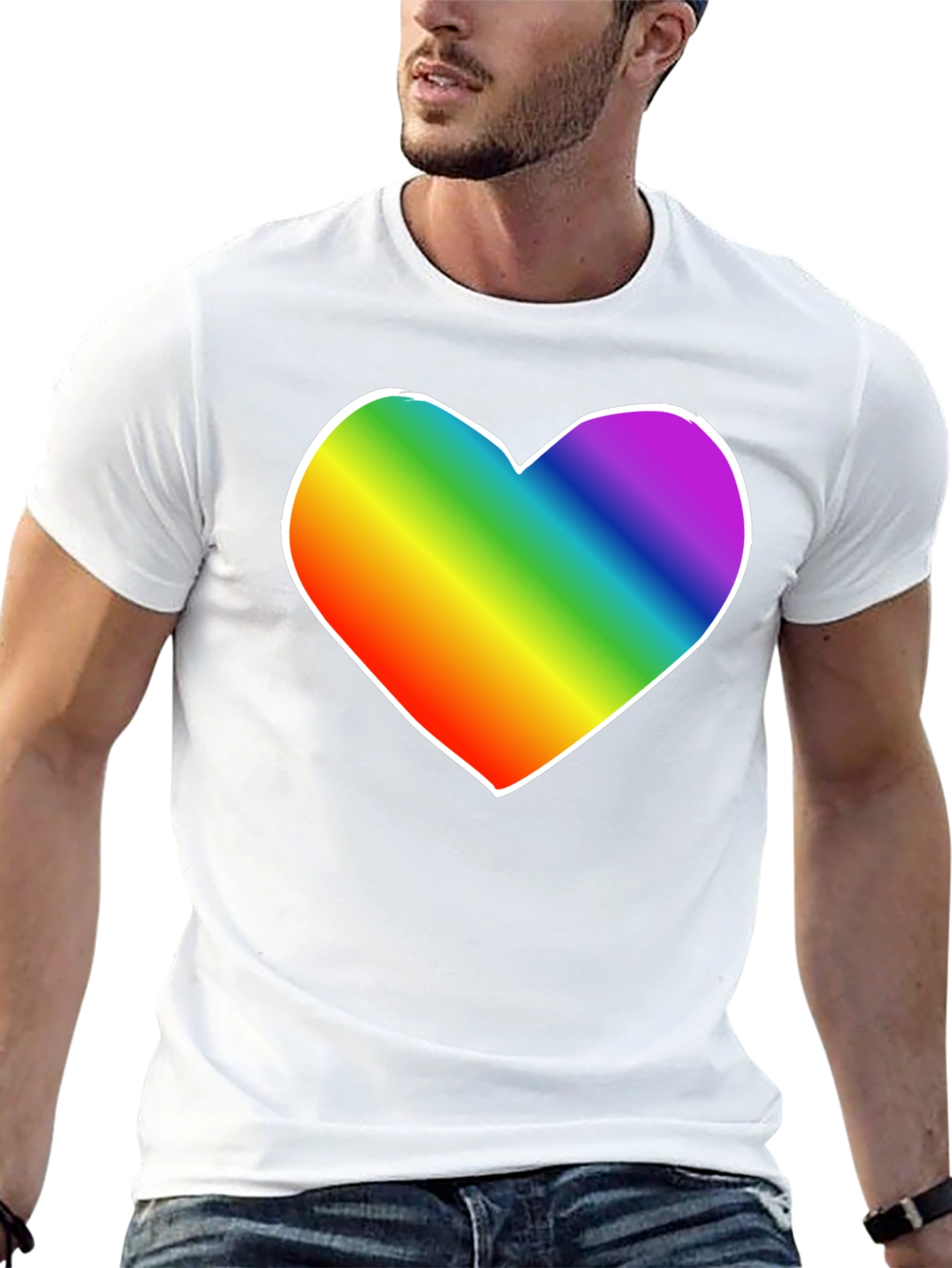 Rainbow Heart Tee - Pride Shirt