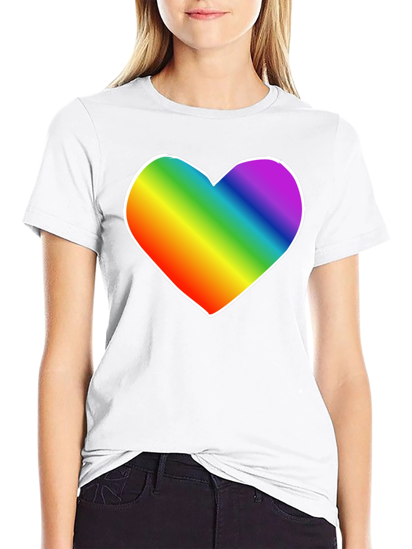 Rainbow Heart Tee - Pride Shirt
