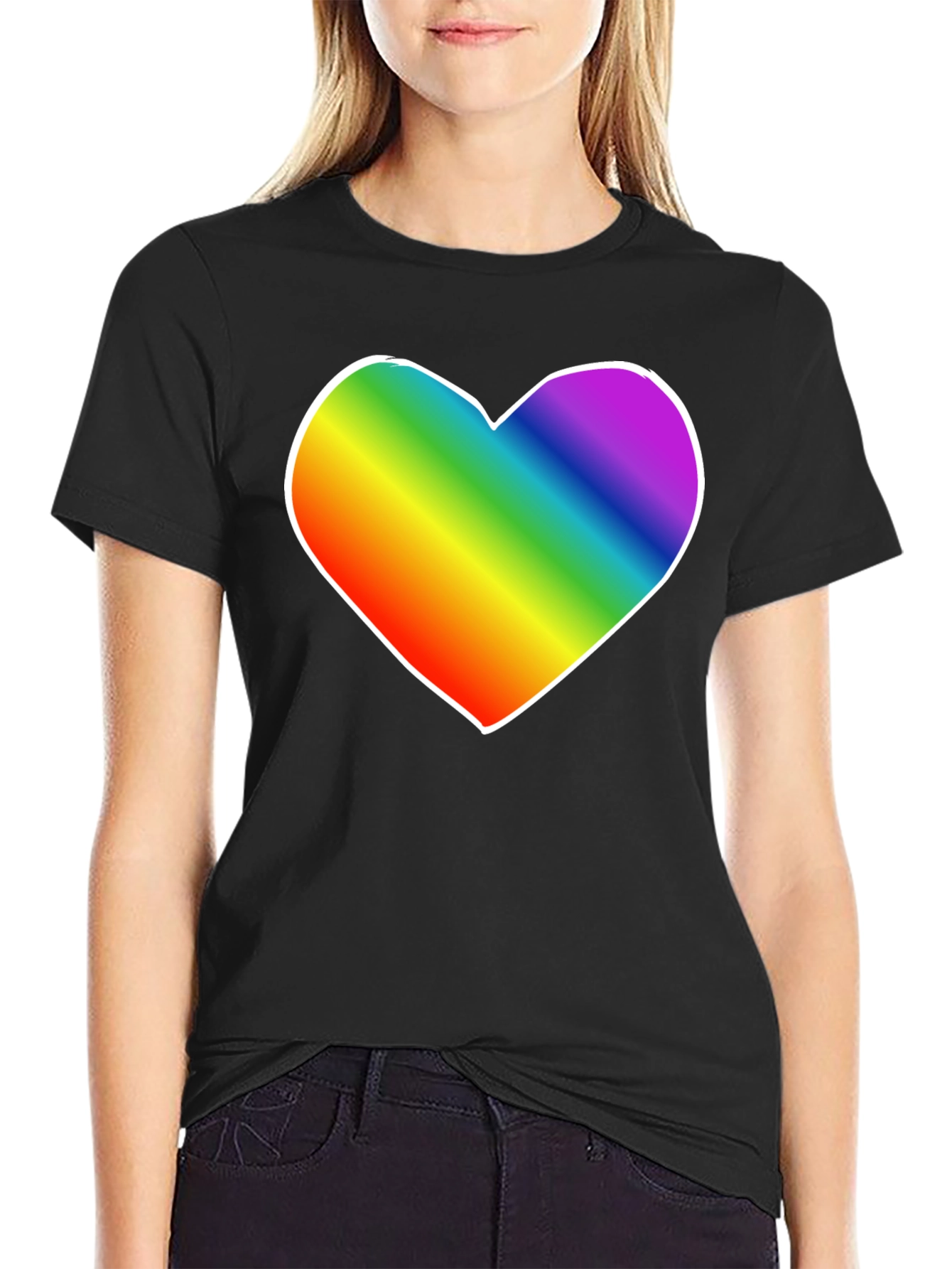 Rainbow Heart Tee - Pride Shirt