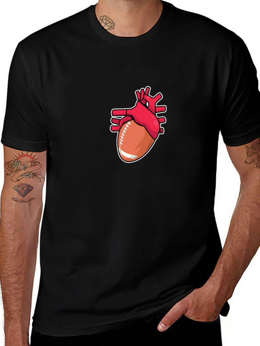 Football Heart T-Shirt - Passion on Display
