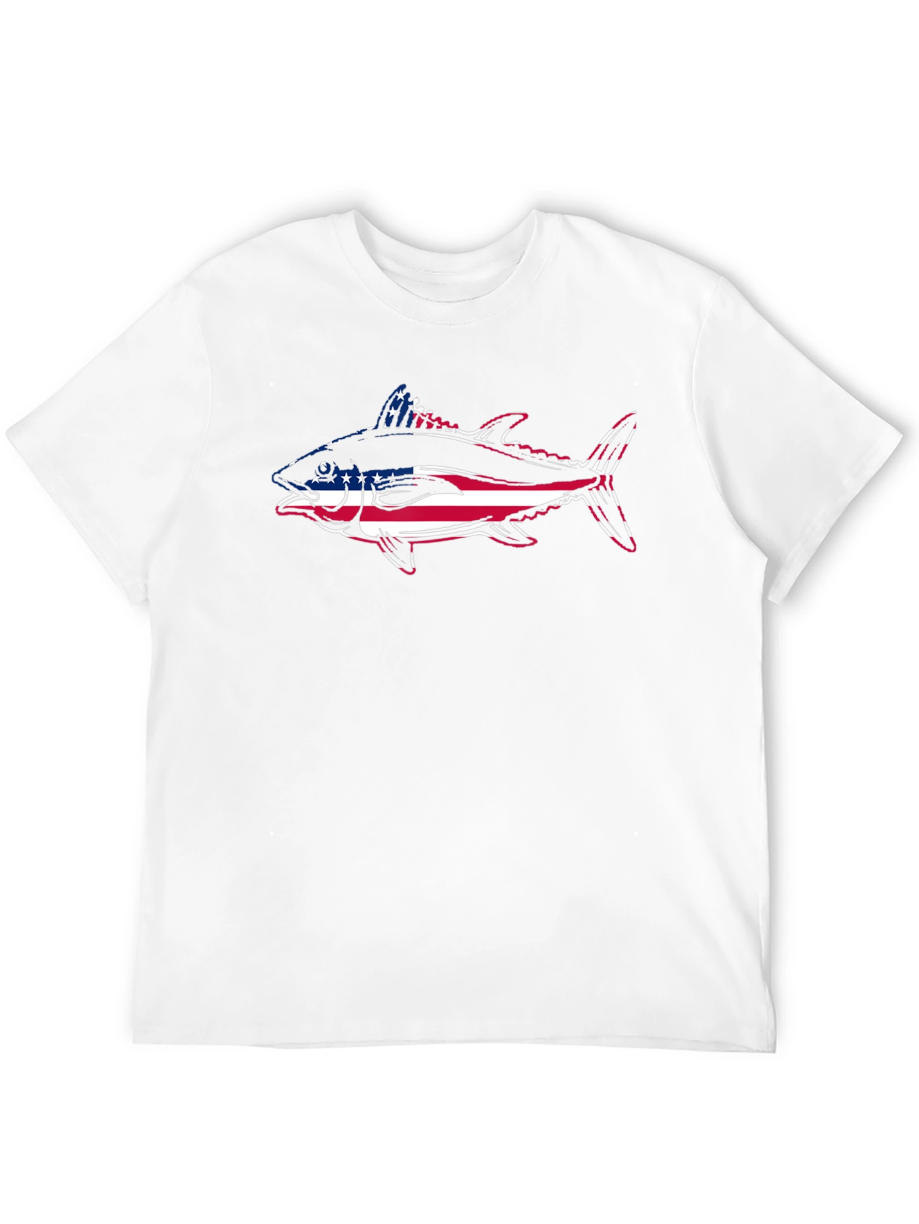 American Flag Tuna Fish Graphic Tee