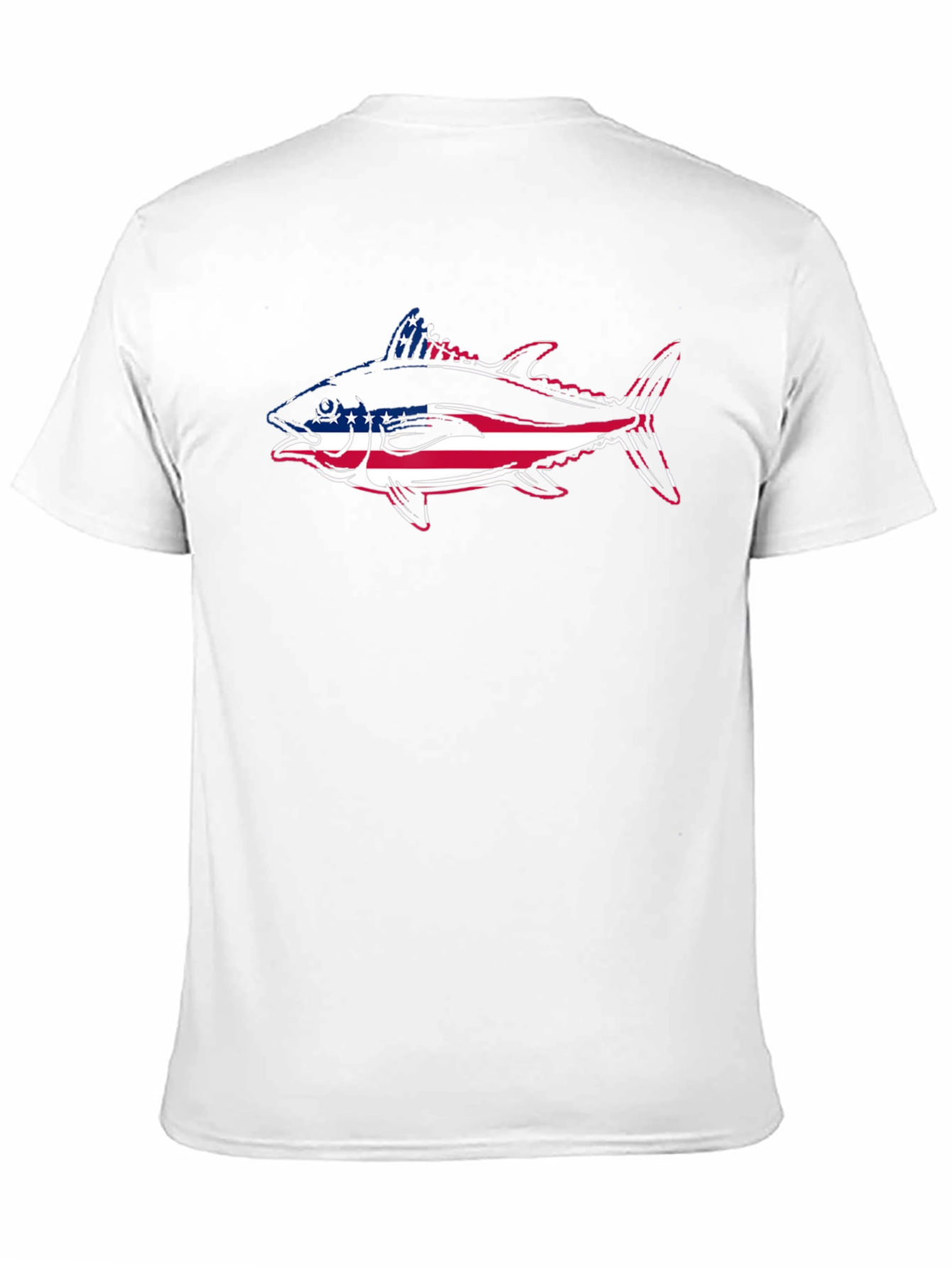American Flag Tuna Fish Graphic Tee