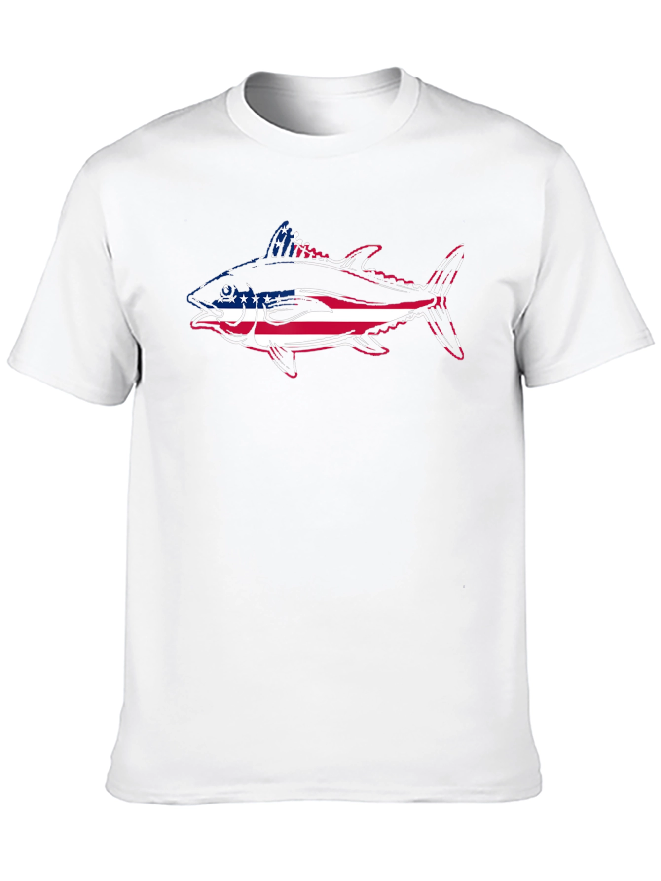 American Flag Tuna Fish Graphic Tee