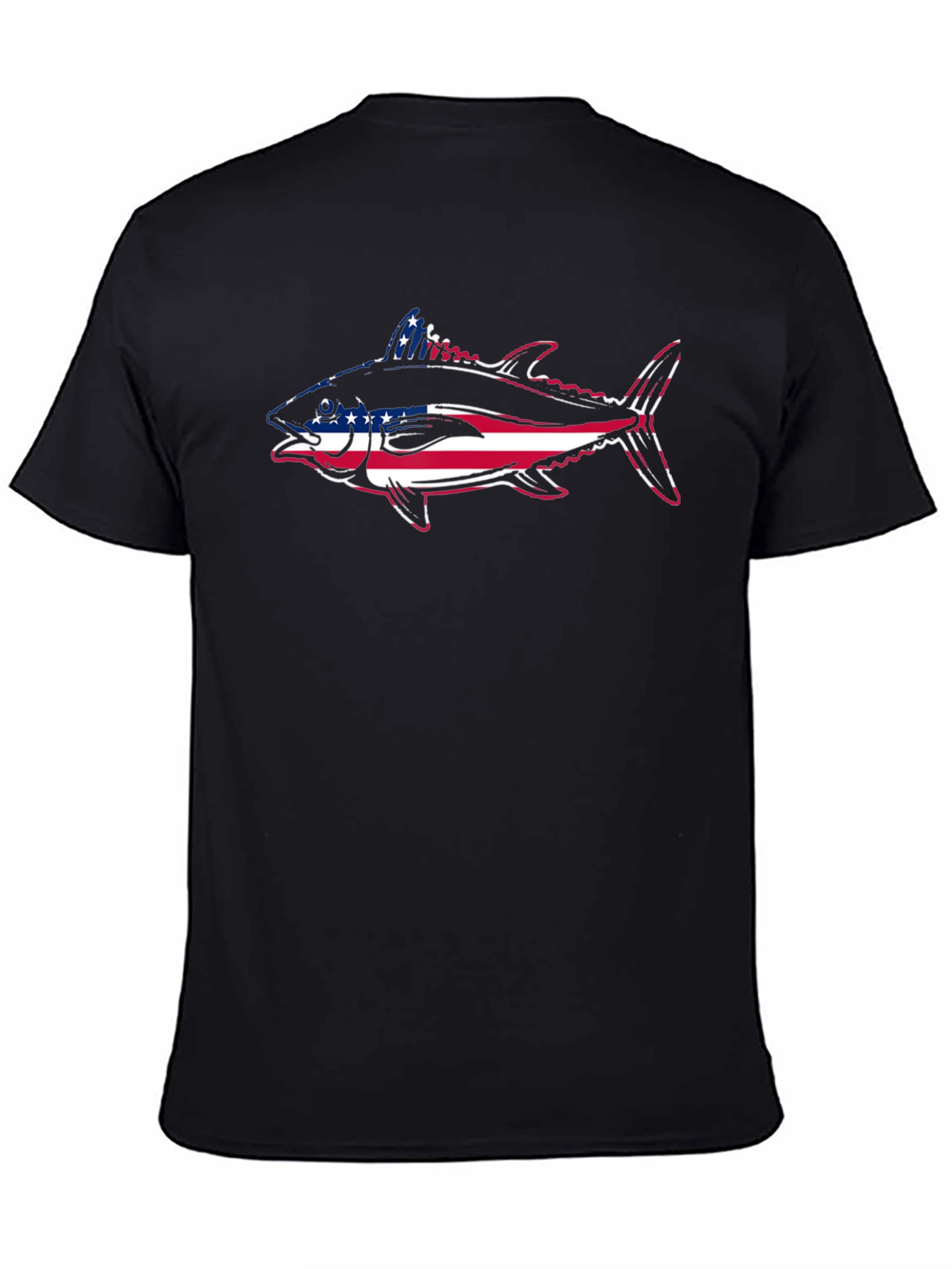 American Flag Tuna Fish Graphic Tee