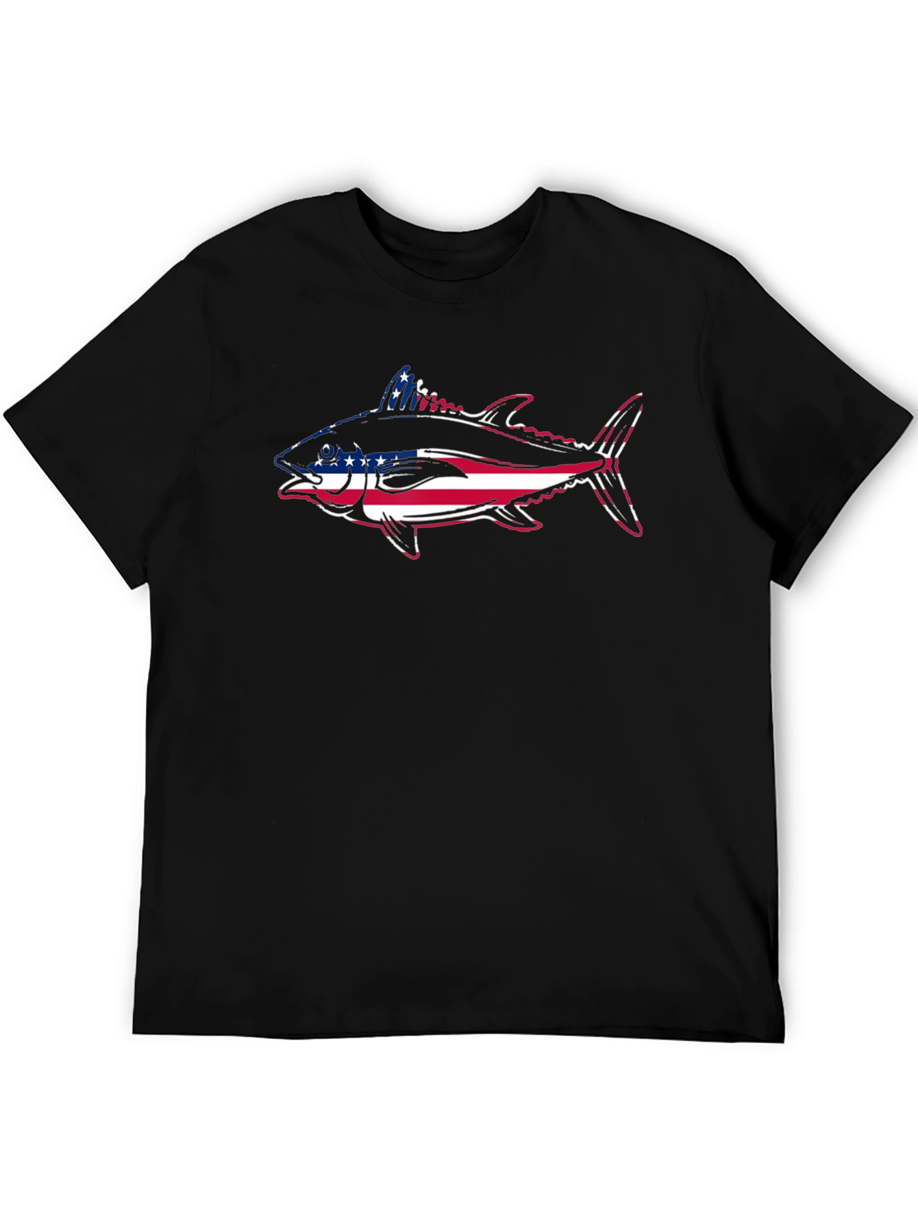 American Flag Tuna Fish Graphic Tee