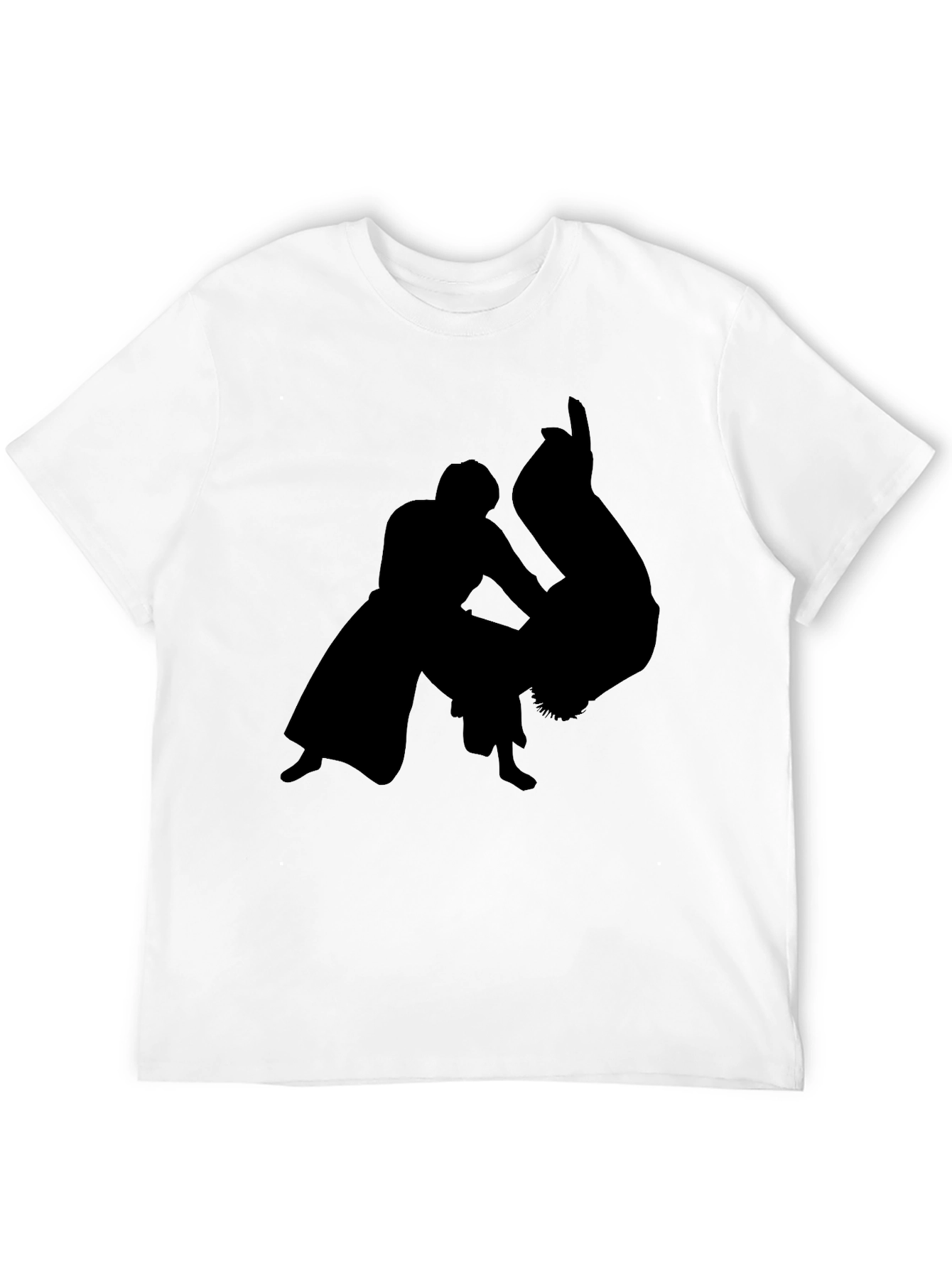 Martial Arts Silhouette Black T-Shirt