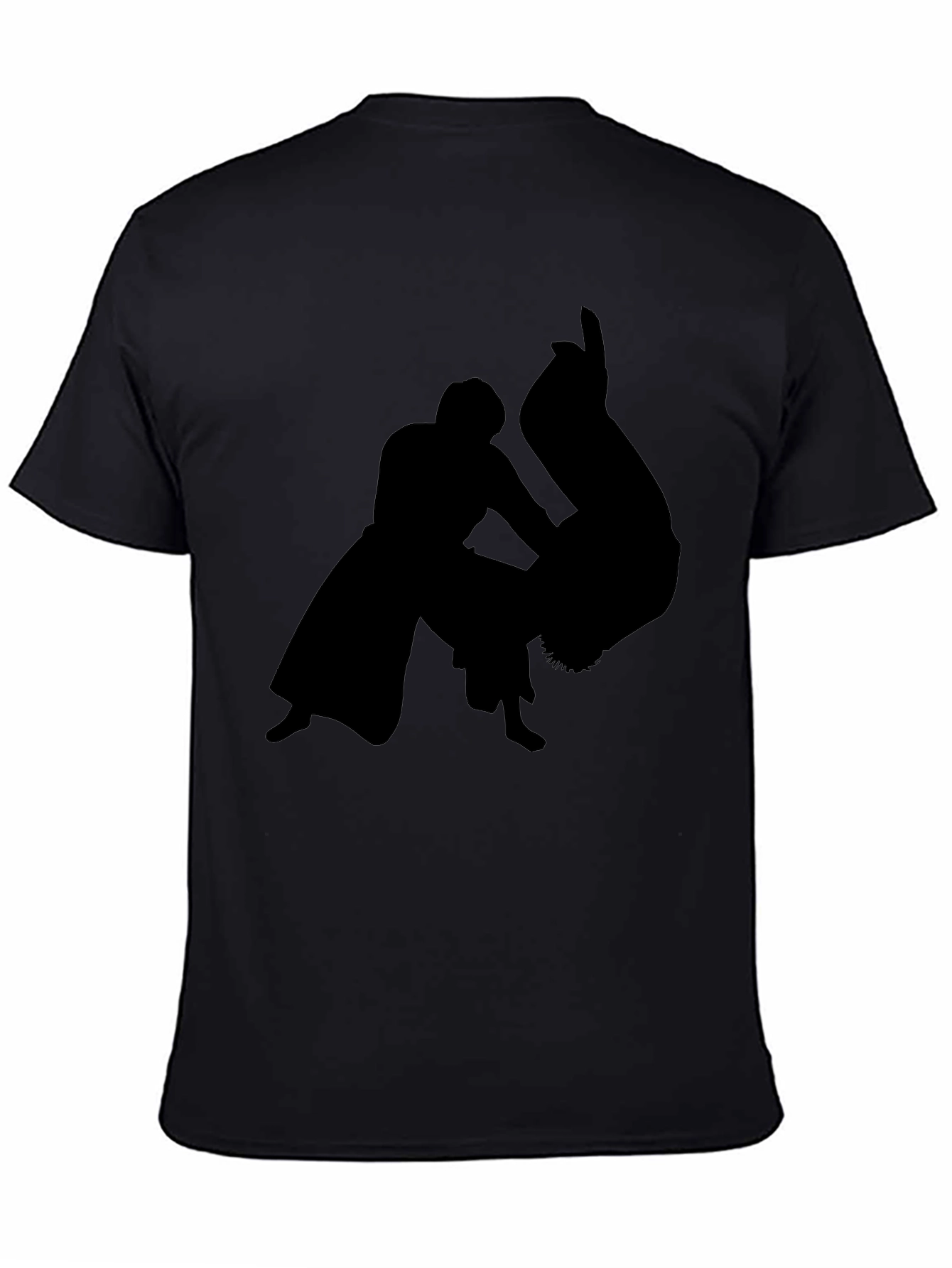 Martial Arts Silhouette Black T-Shirt
