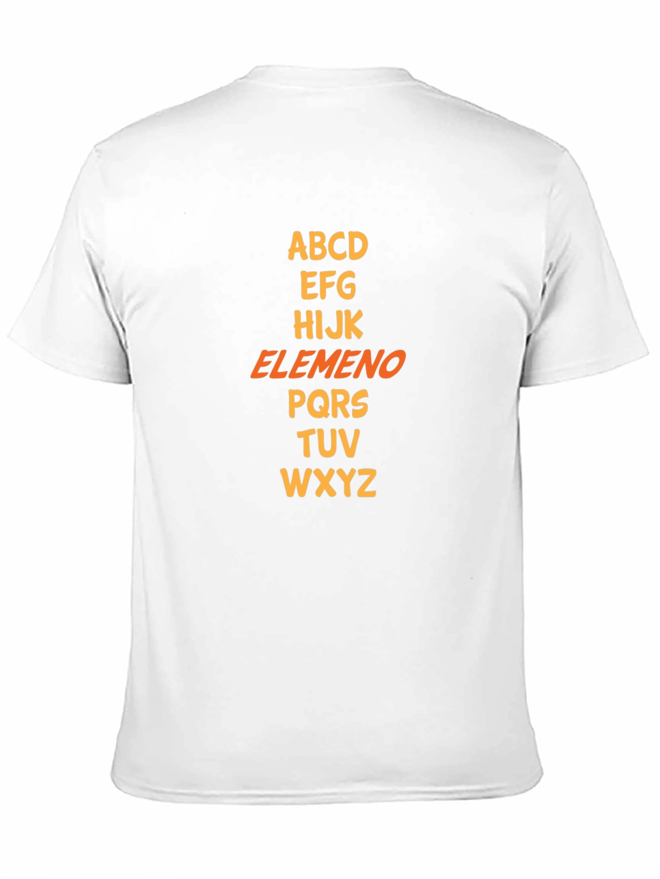 Alphabet T-Shirt: Elementary Fun!