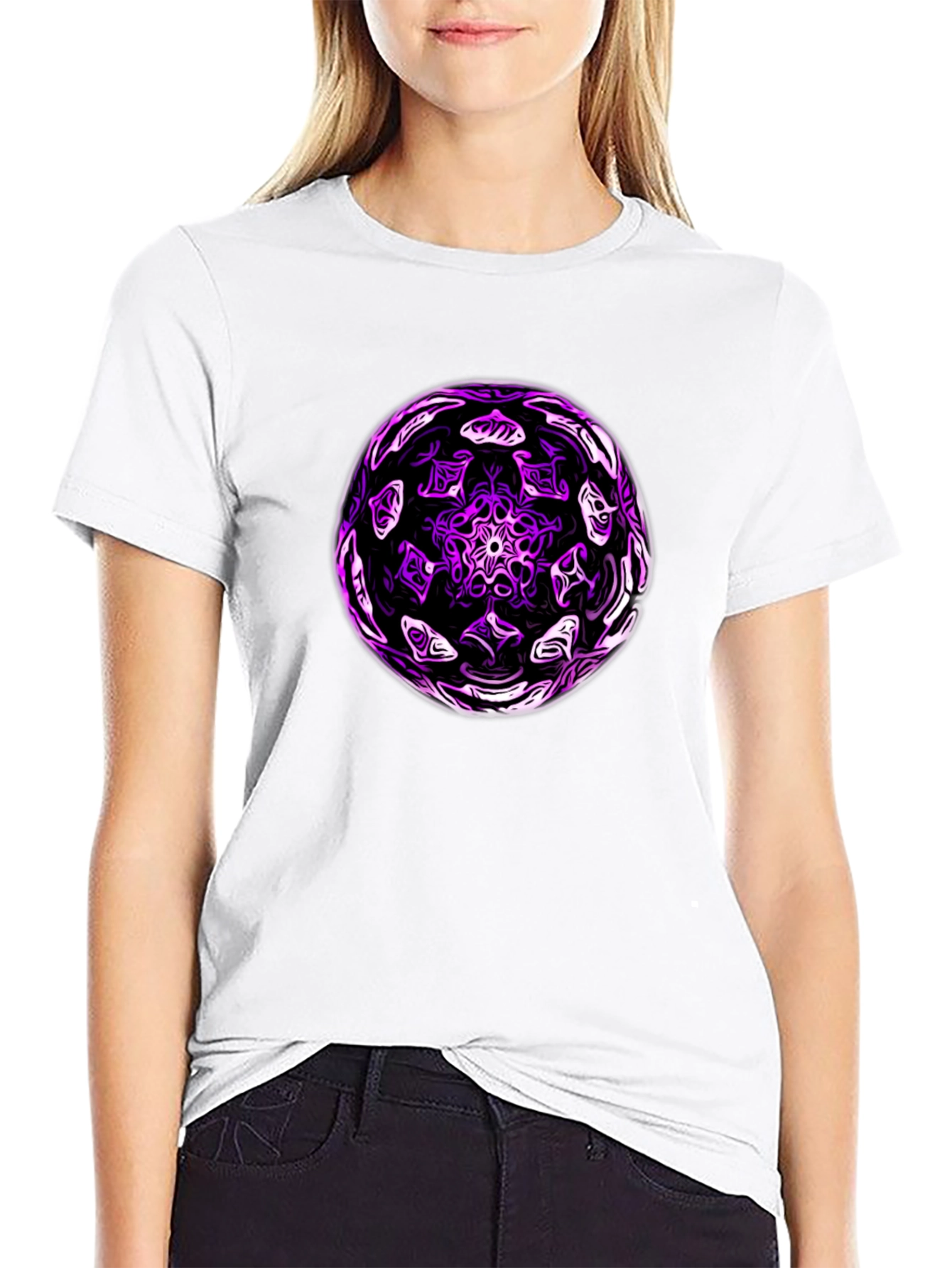 Abstract Orb Graphic T-Shirt