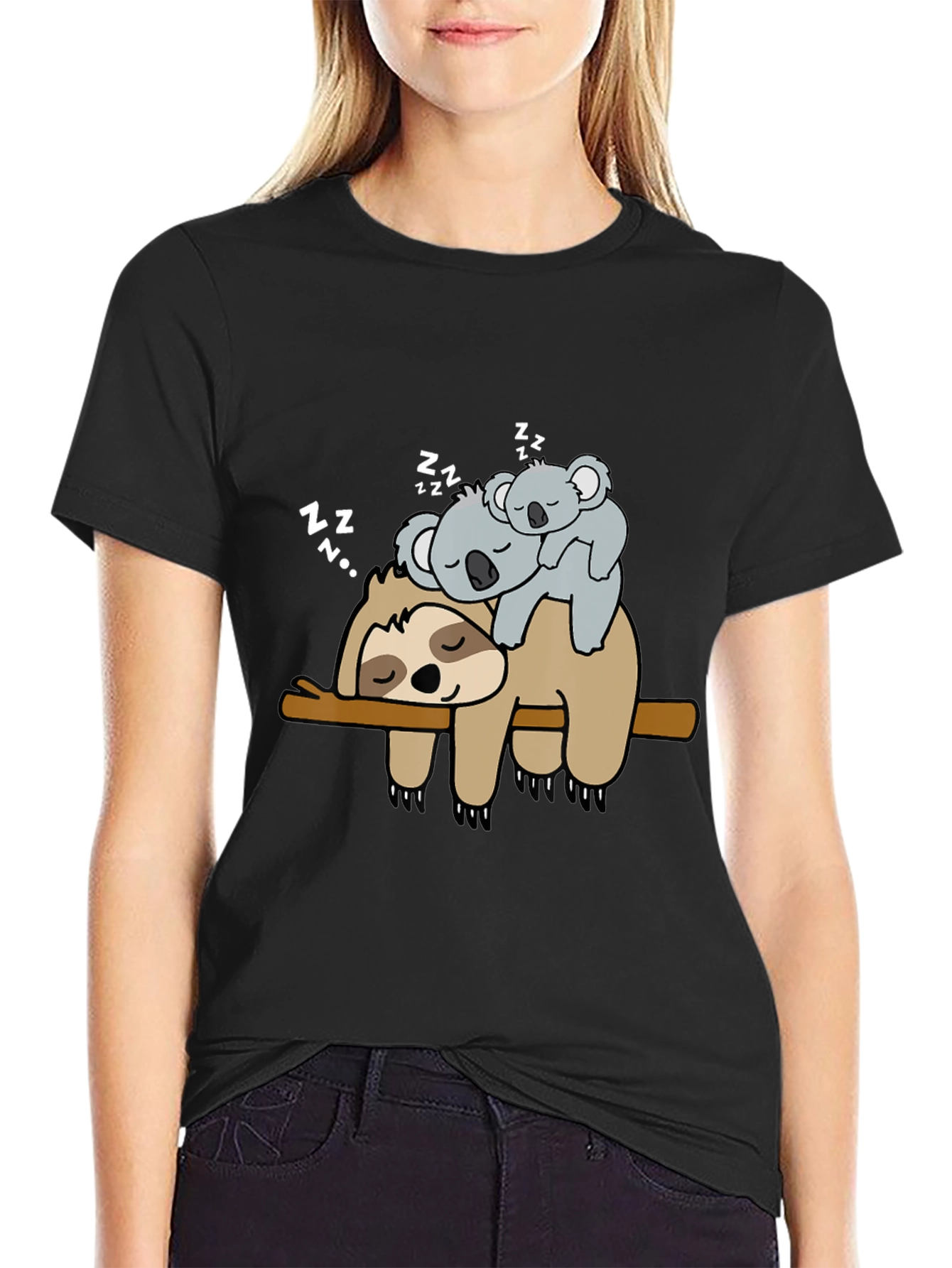 Sloth and Koala Nap T-Shirt - Cute Animal Tee