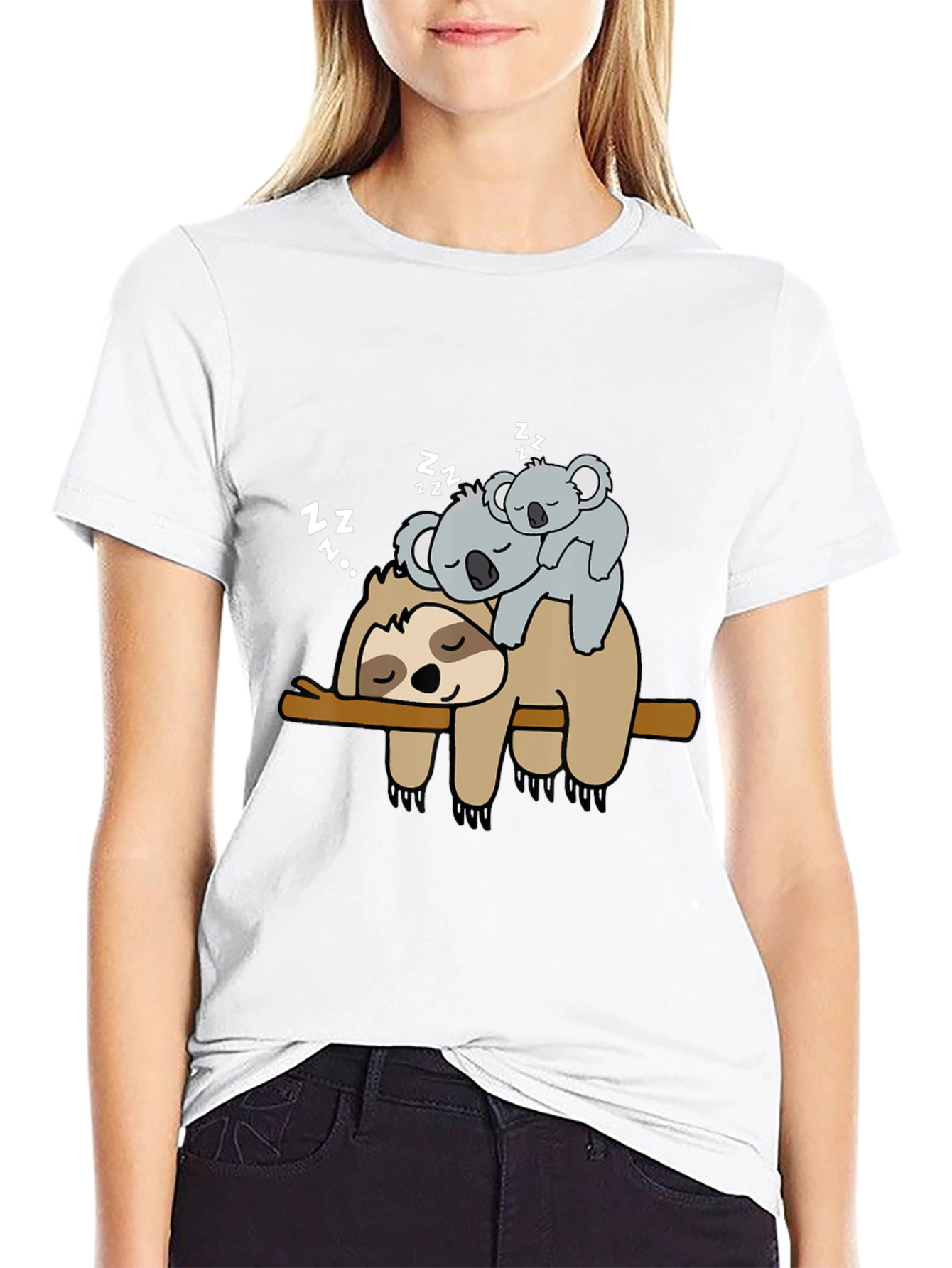 Sloth and Koala Nap T-Shirt - Cute Animal Tee