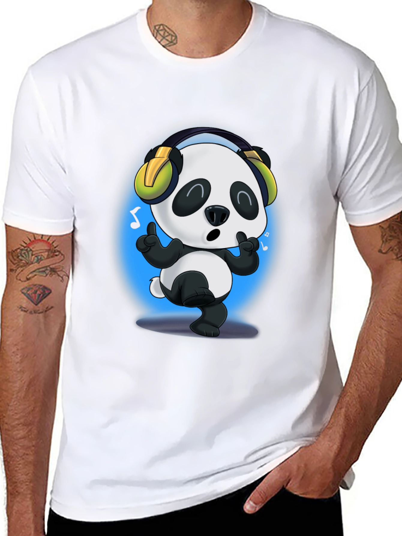 Dancing Panda T-Shirt - Cartoon Style