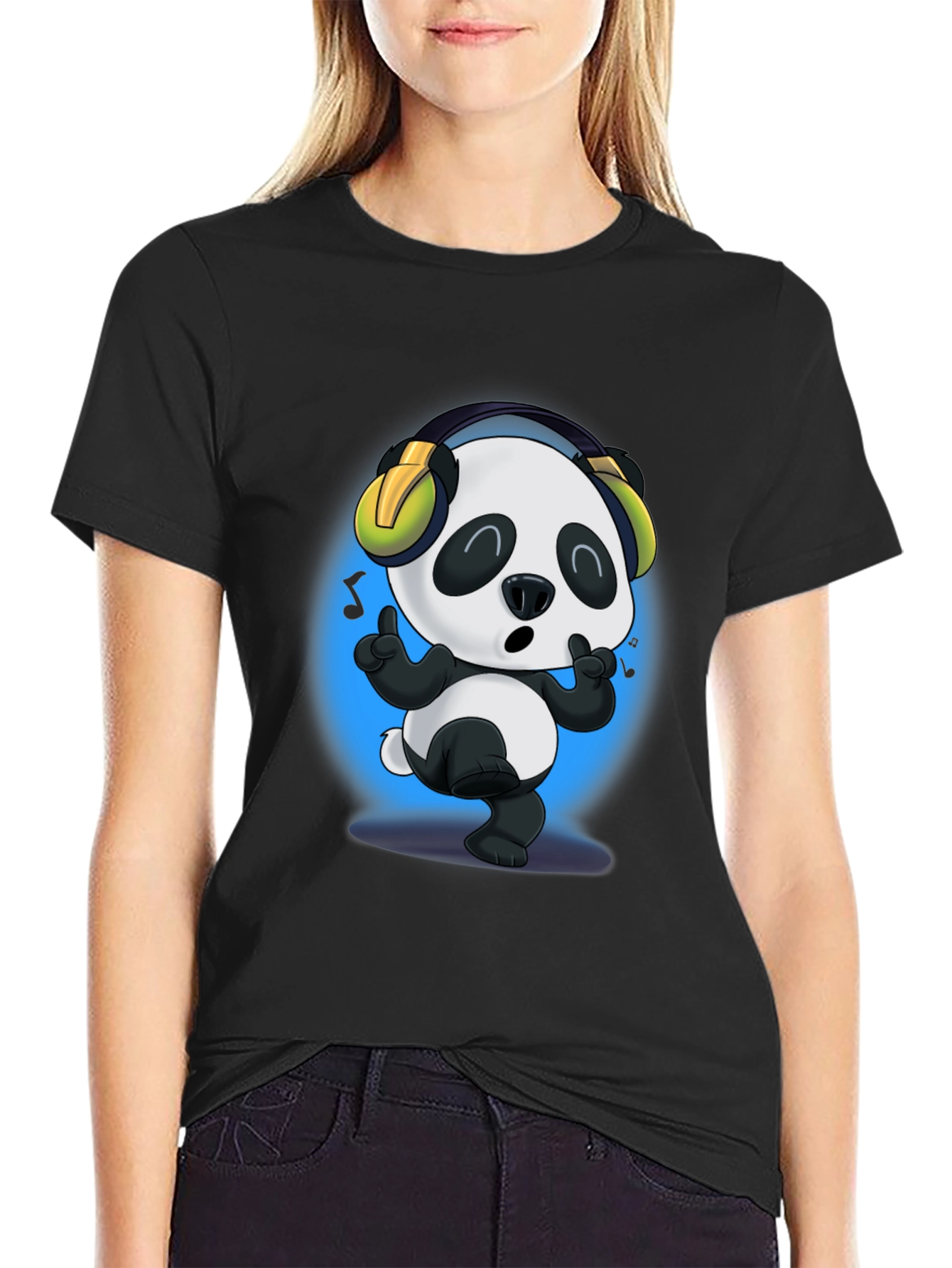 Dancing Panda T-Shirt - Cartoon Style