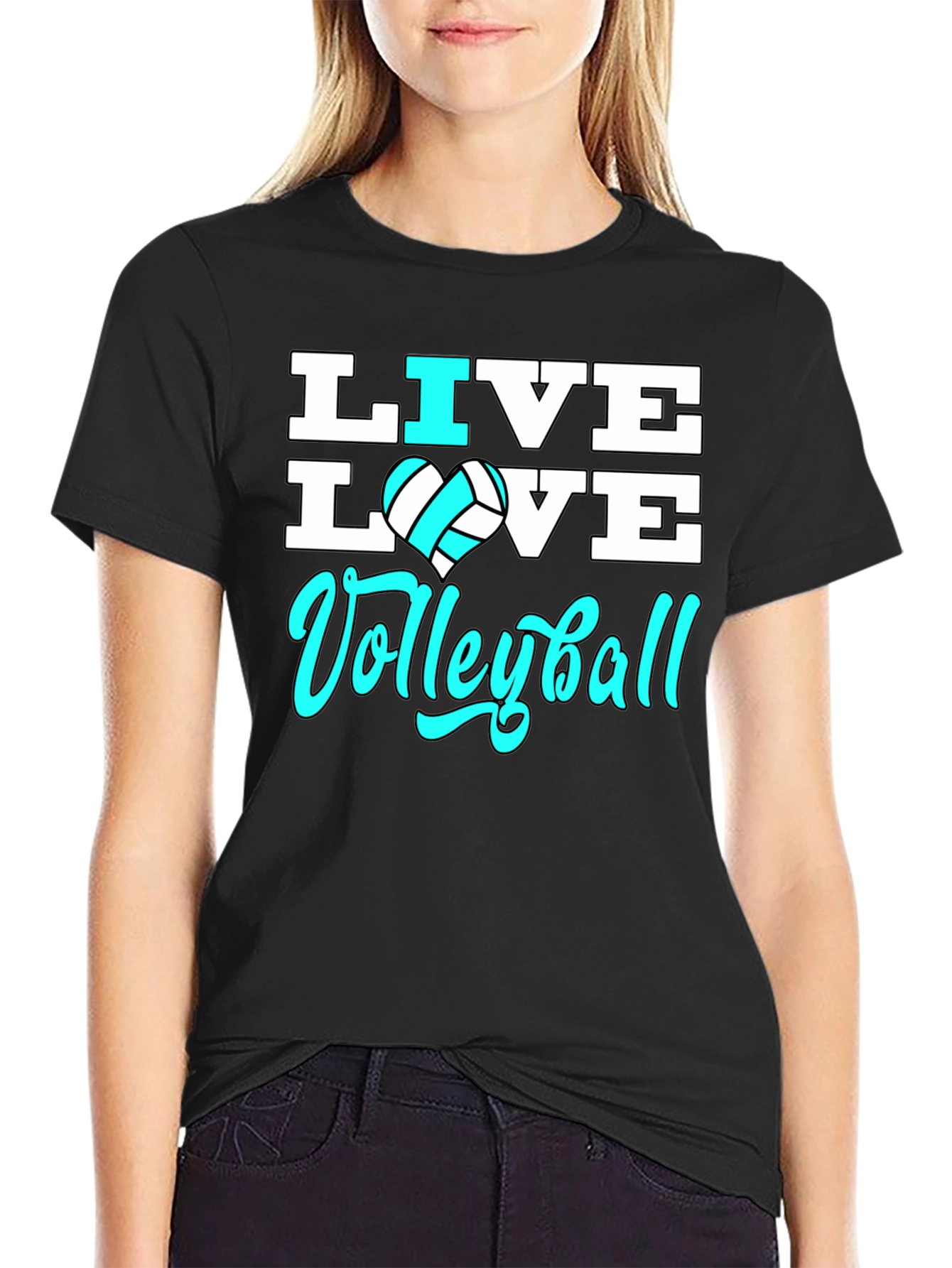 Live Love Volleyball Graphic Tee