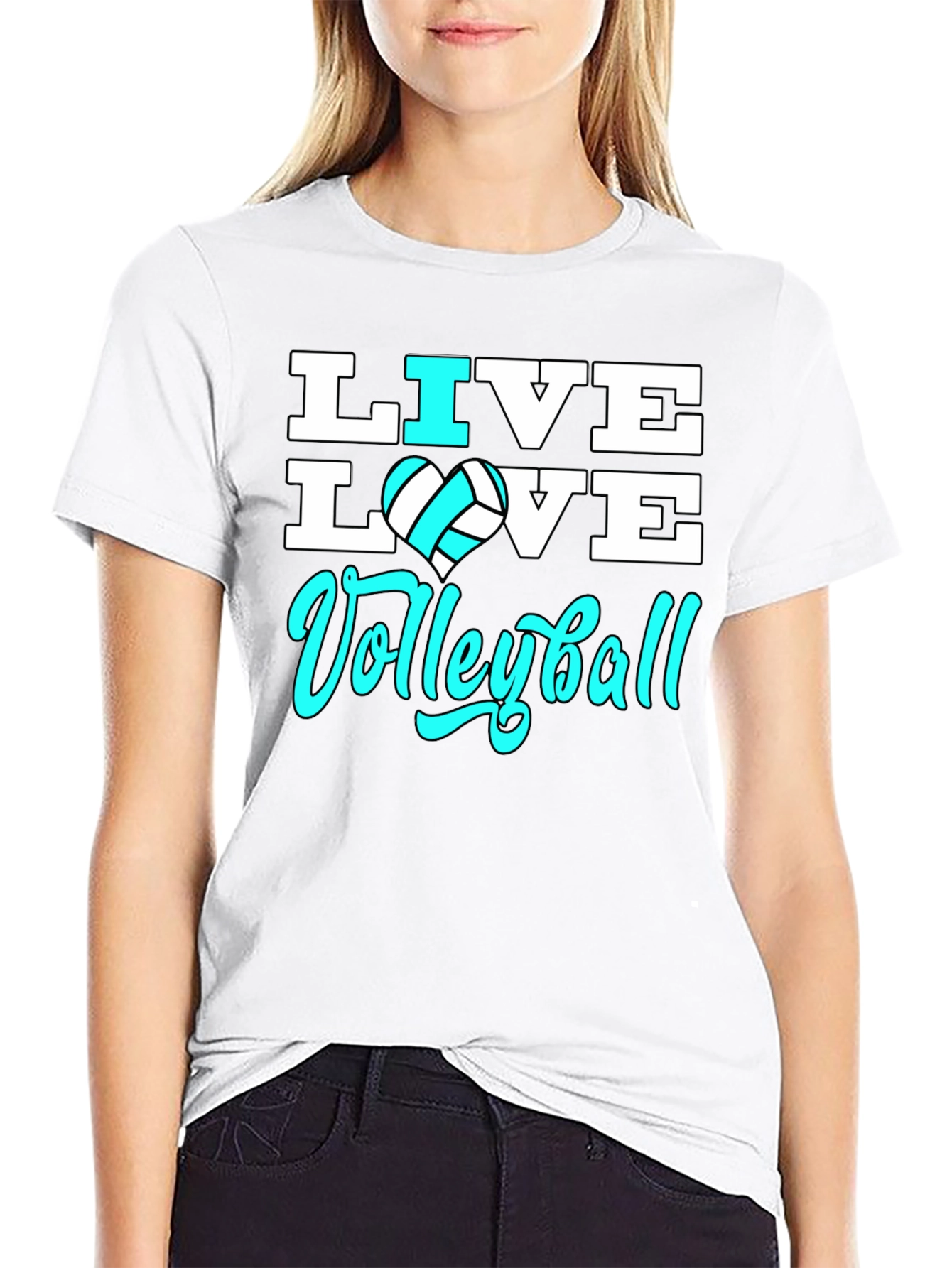 Live Love Volleyball Graphic Tee