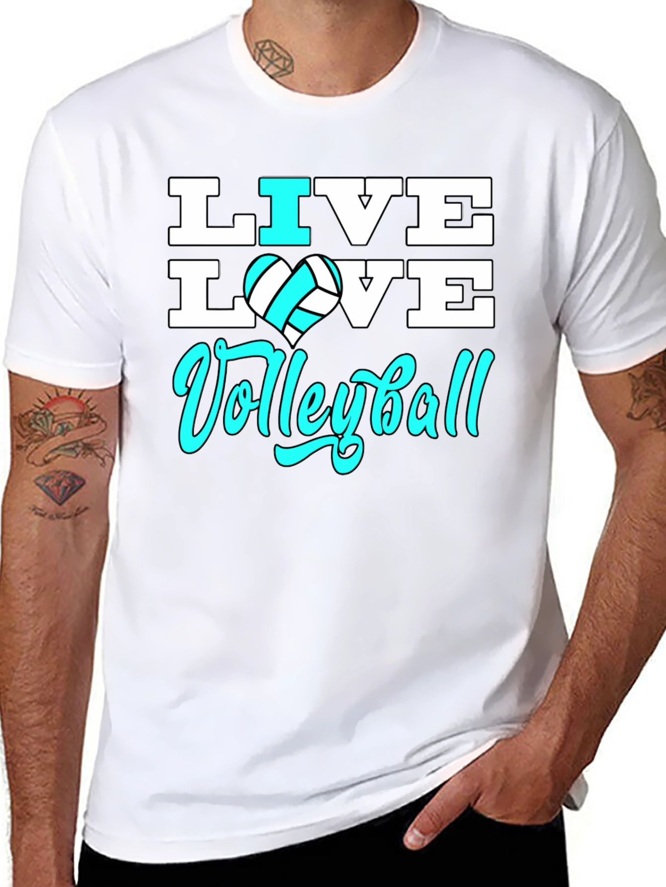 Live Love Volleyball Graphic Tee