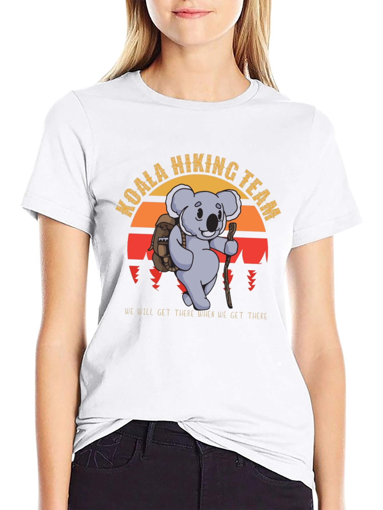 Koala Hiking Team Black T-Shirt