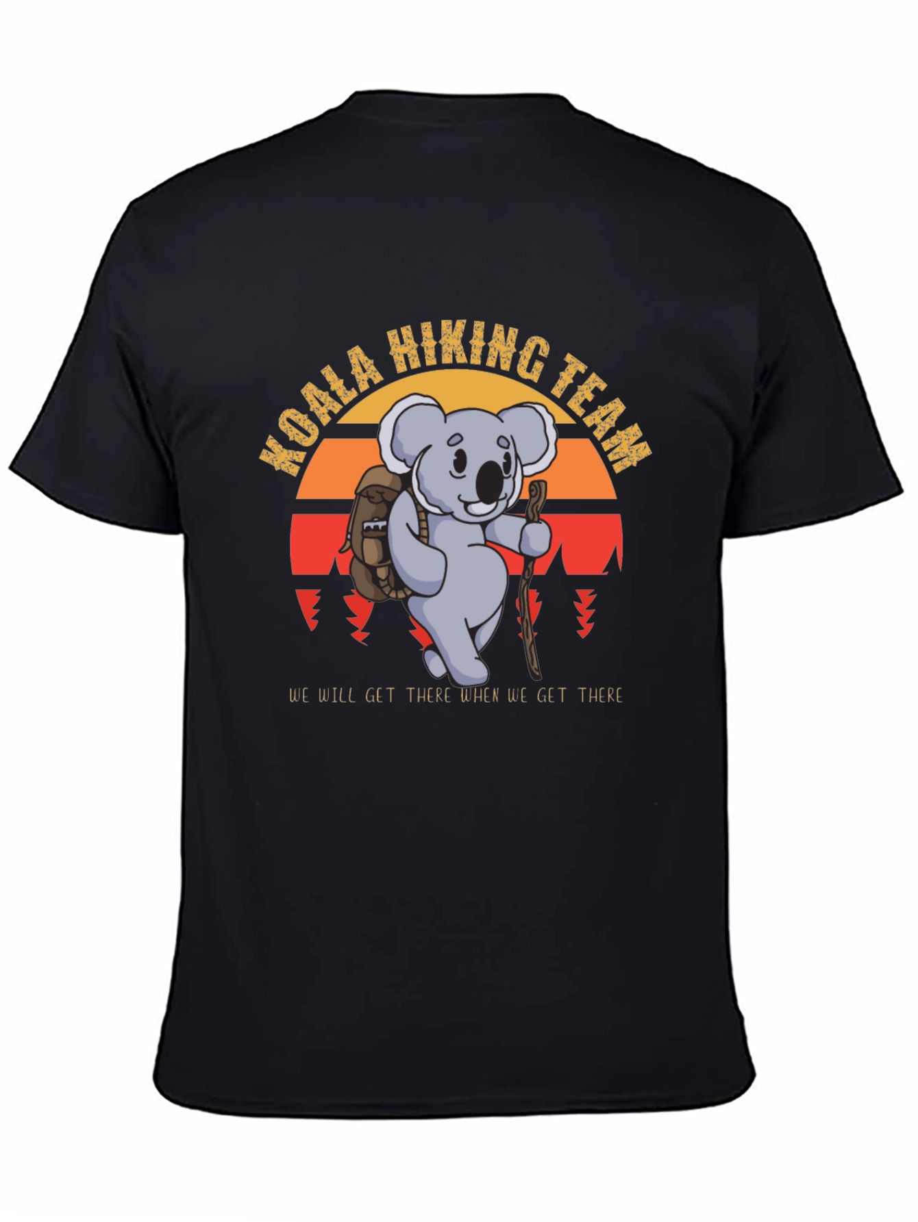 Koala Hiking Team Black T-Shirt