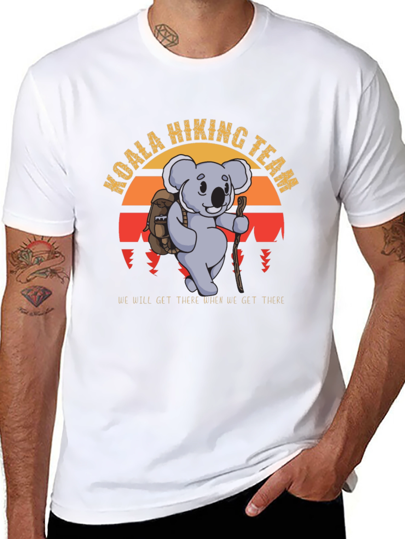 Koala Hiking Team Black T-Shirt
