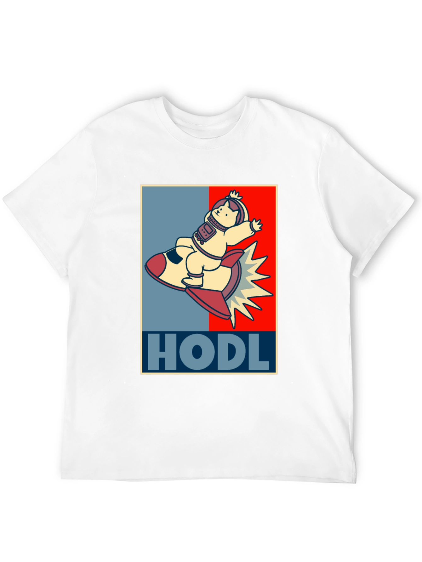 HODL Astronaut Cat T-Shirt - Crypto Moonshot!
