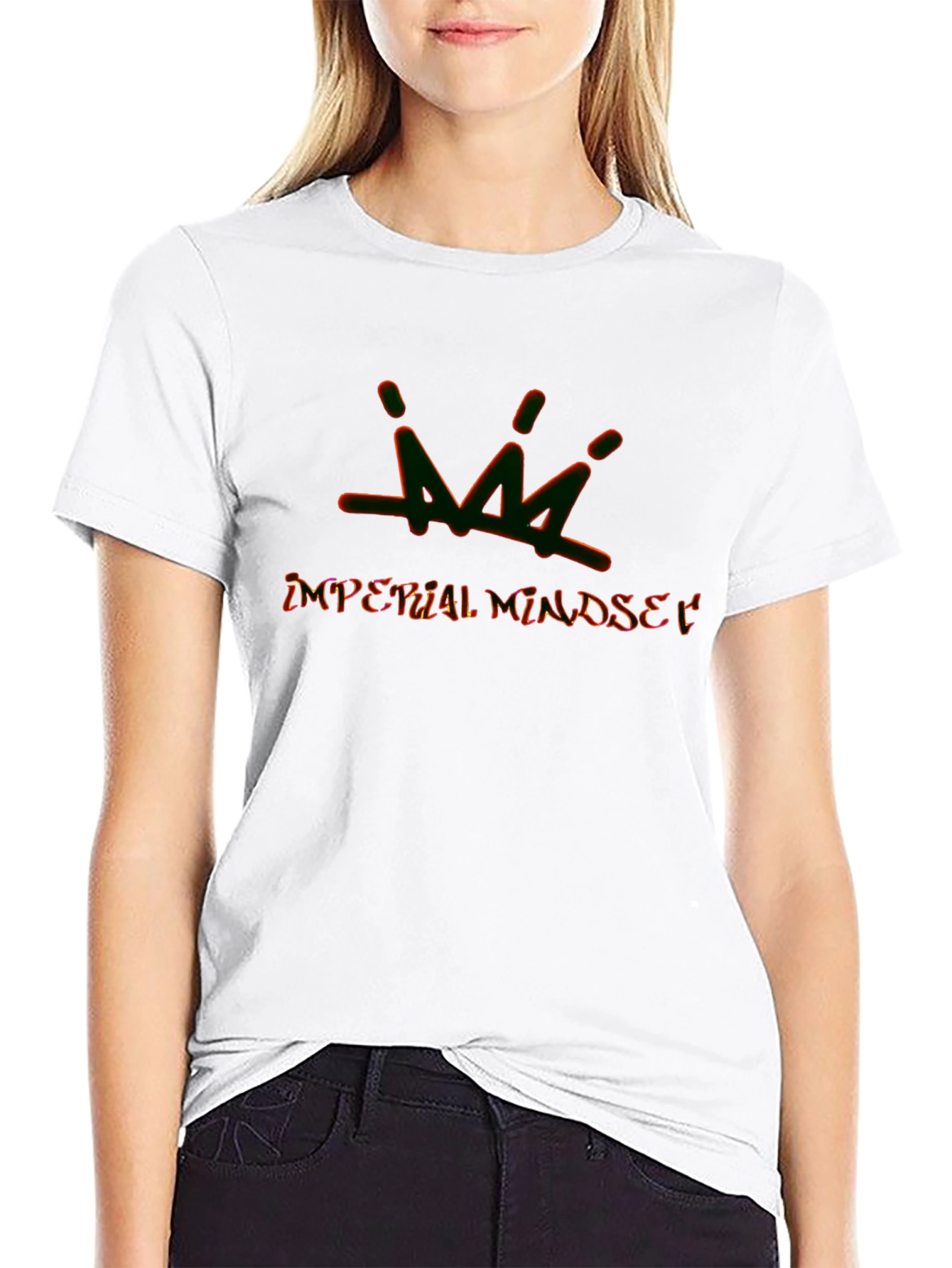 Imperial Mindset Black Graphic T-Shirt