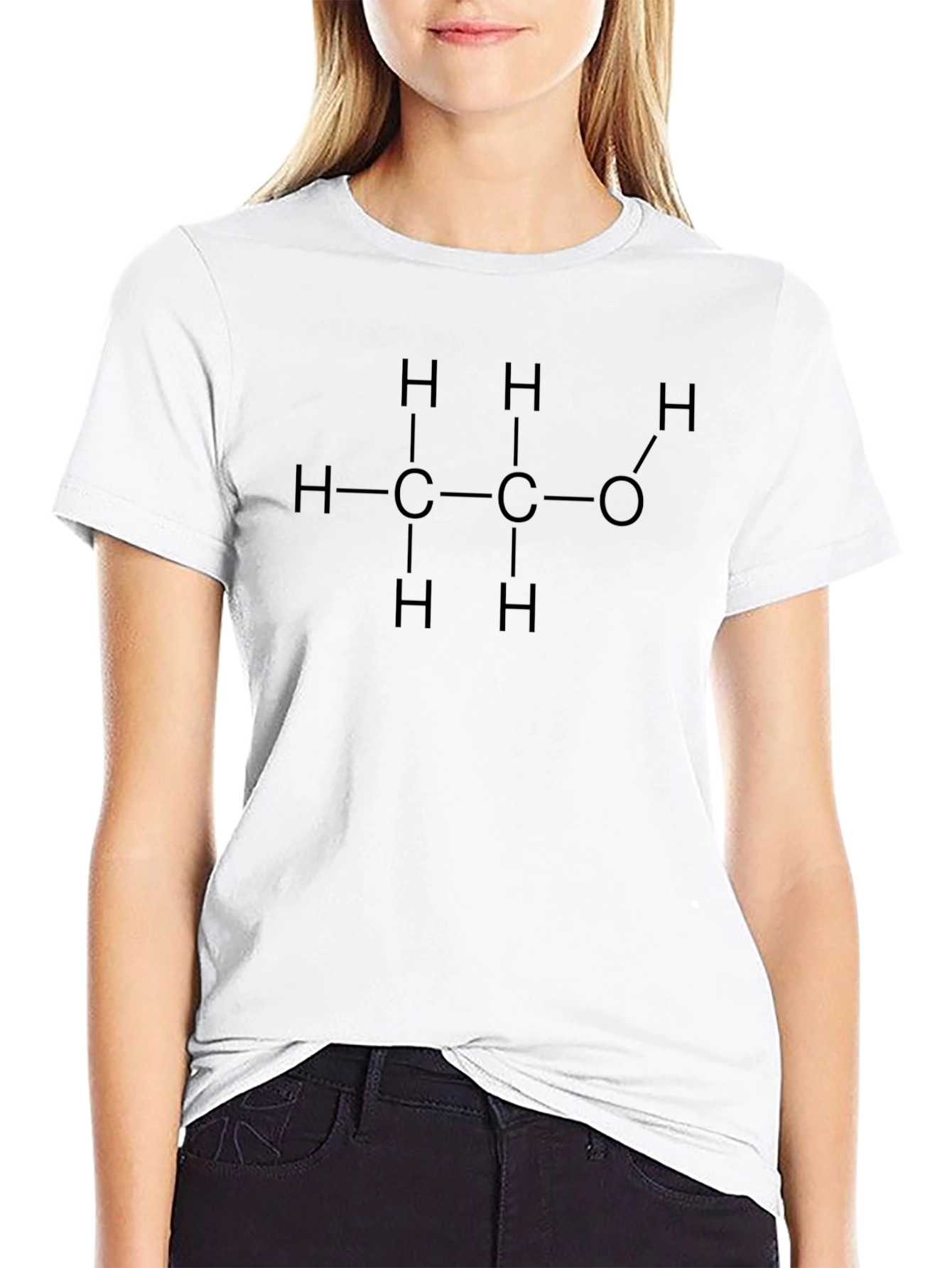 Ethanol Molecule Graphic Tee - Science Shirt