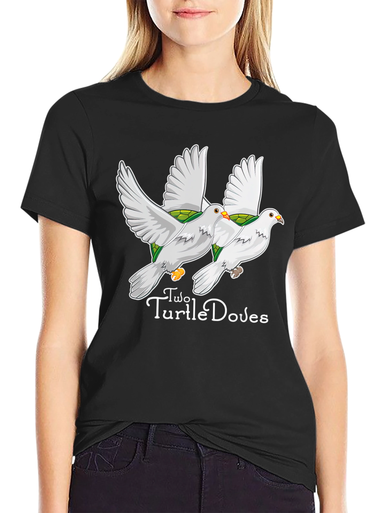 Two Turtle Doves Graphic Tee - Unique Design
