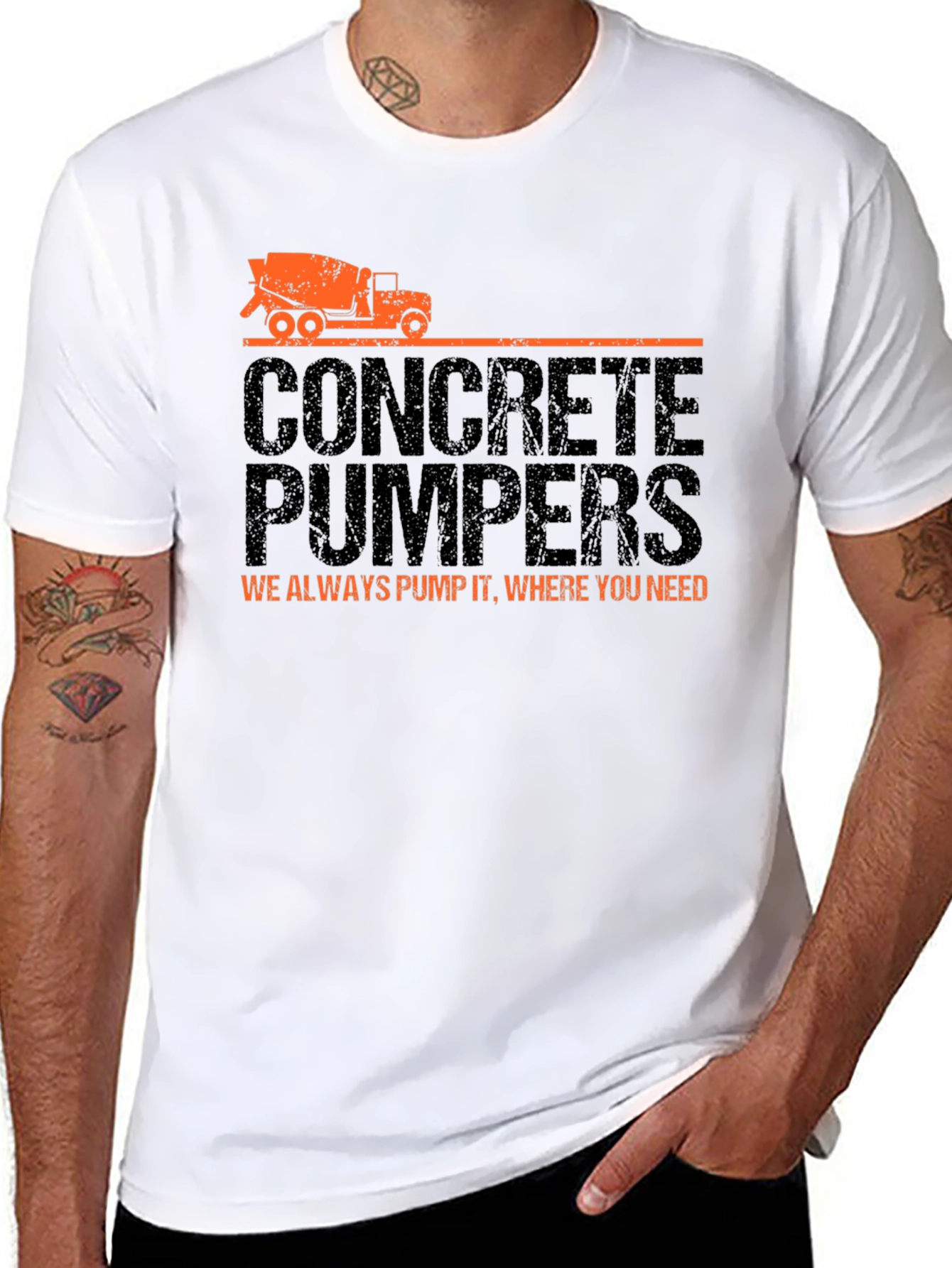 Concrete Pumpers T-Shirt - We Always Pump It