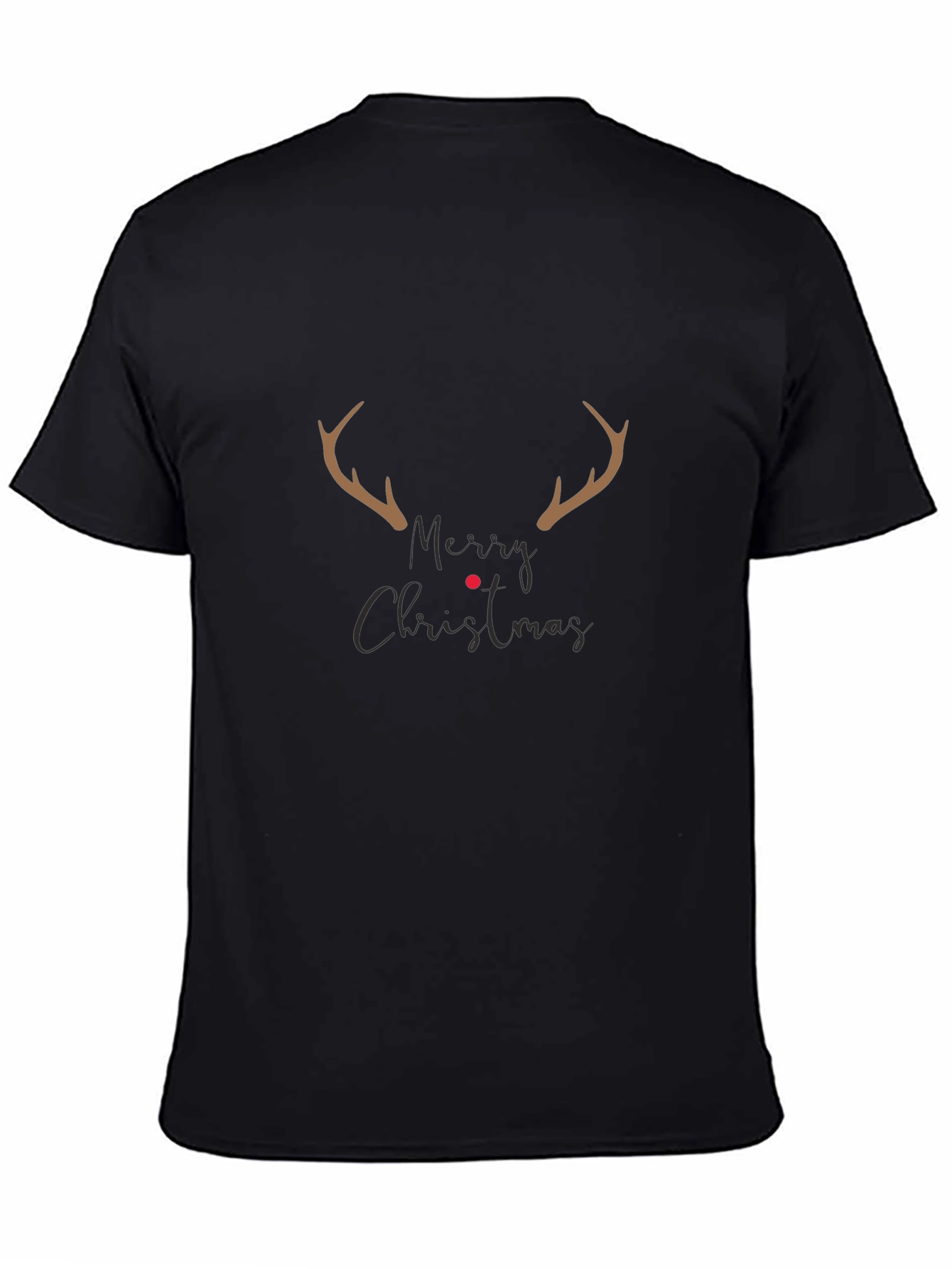 Merry Christmas Reindeer Antler T-Shirt
