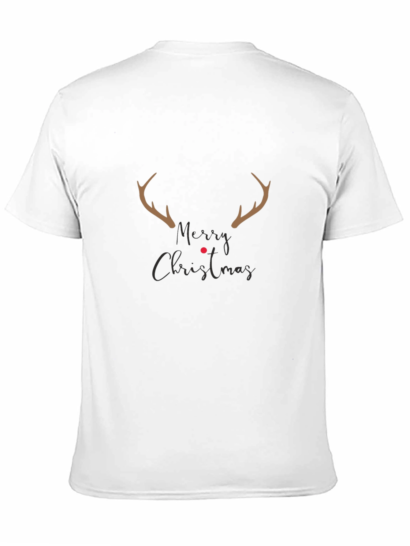 Merry Christmas Reindeer Antler T-Shirt