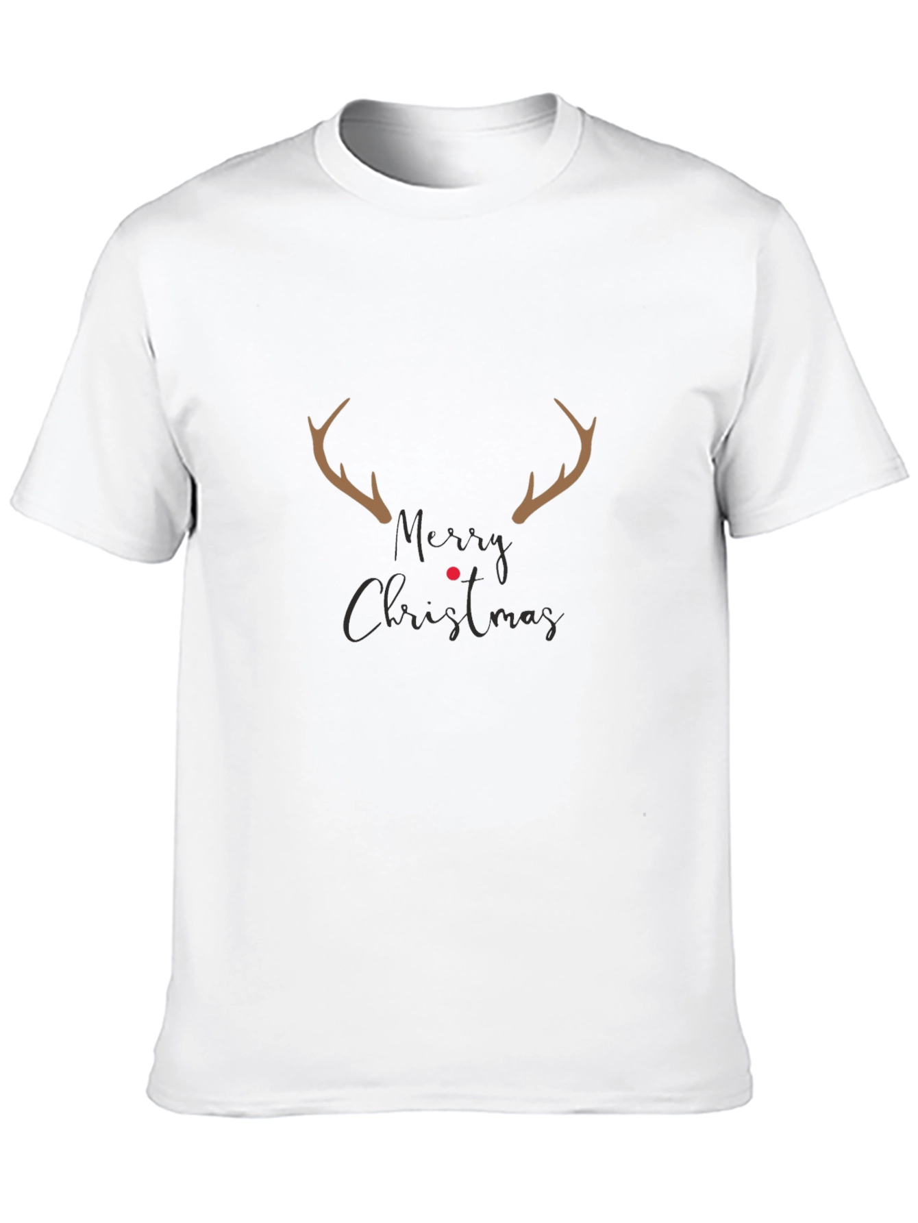 Merry Christmas Reindeer Antler T-Shirt
