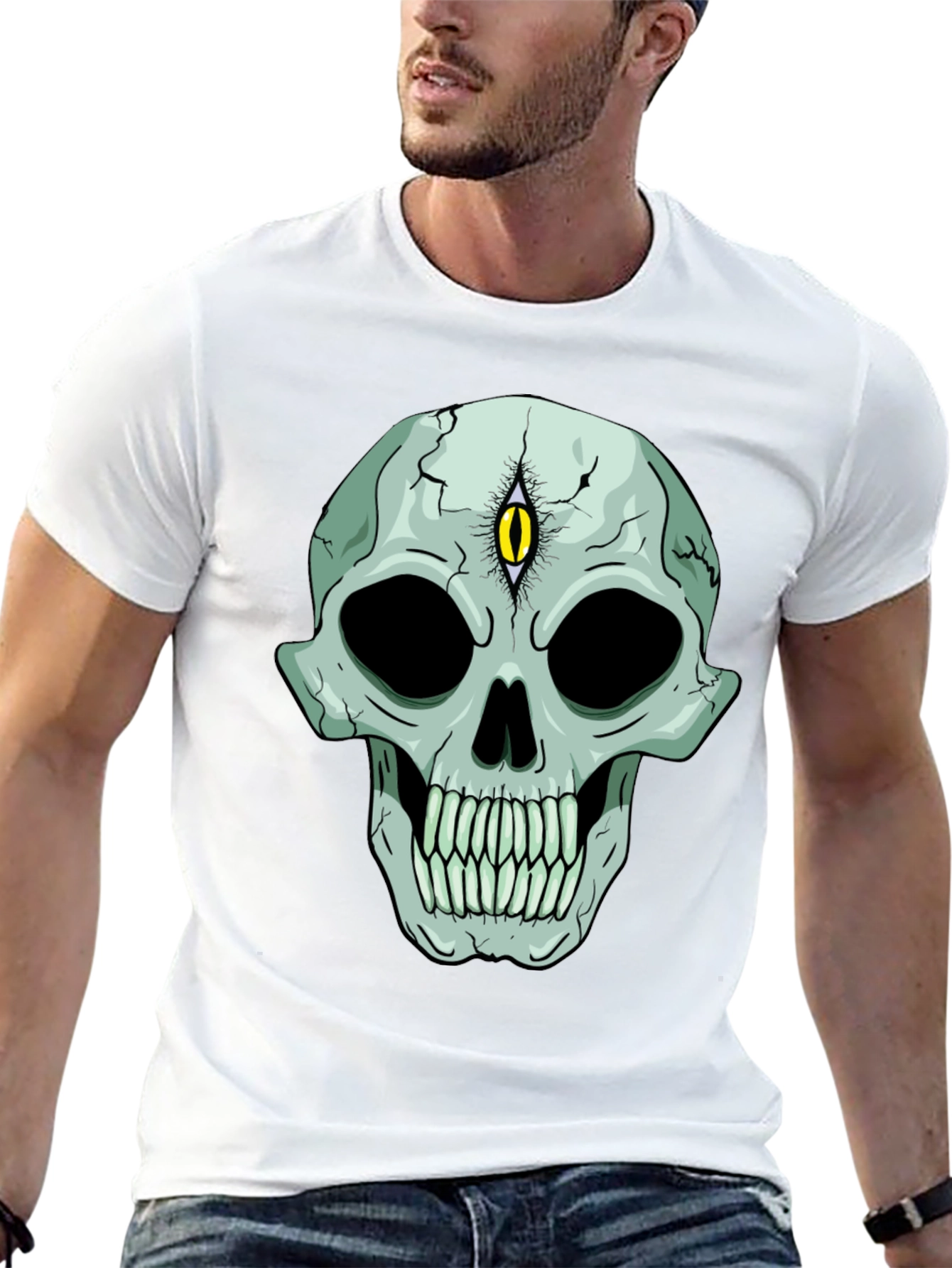 Mystic Skull Graphic Tee - Third Eye Vision