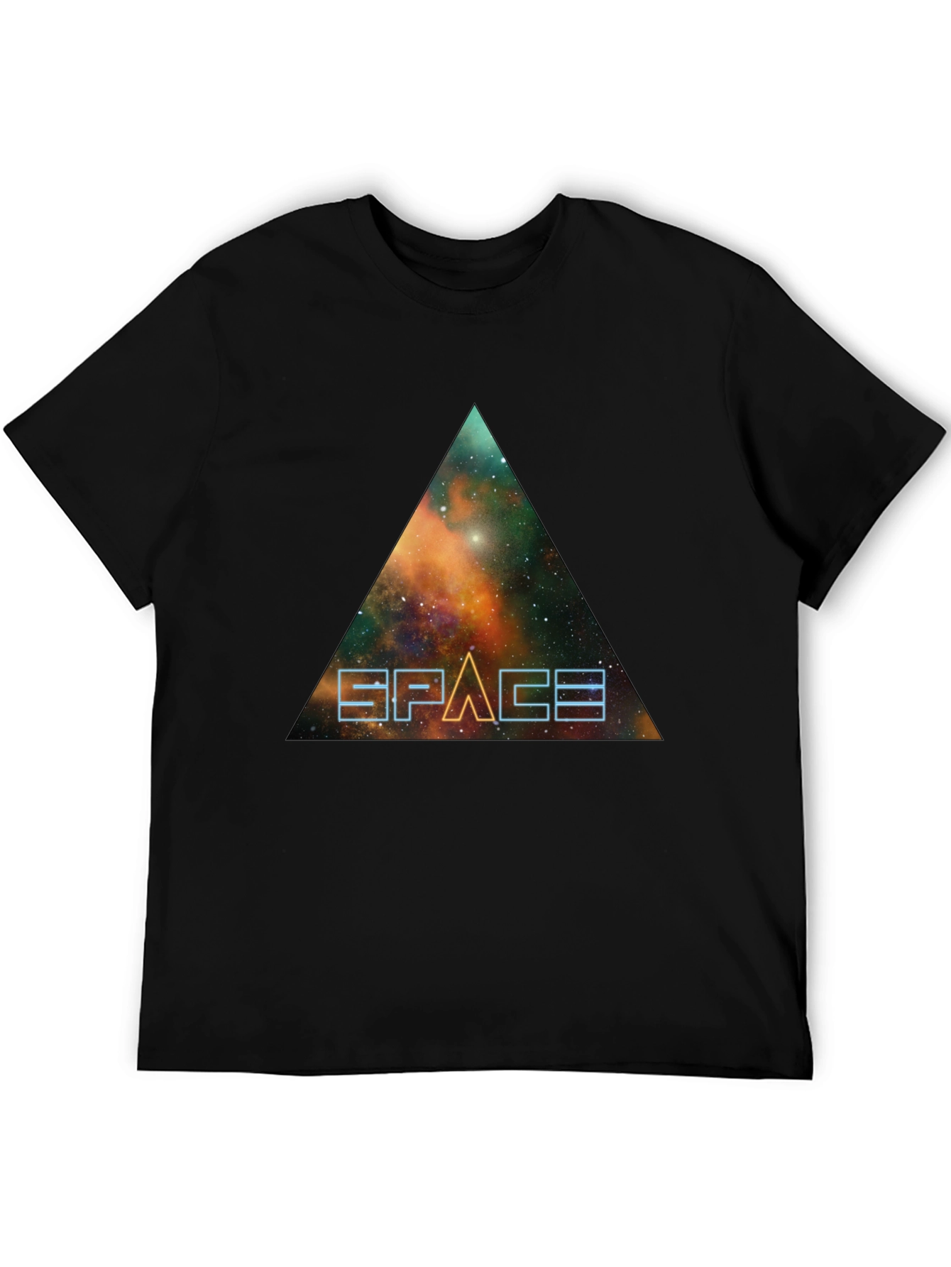 Space Galaxy Triangle Graphic Tee