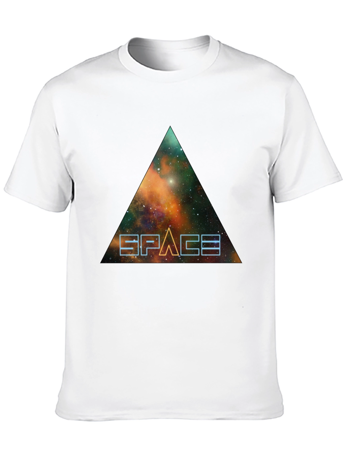 Space Galaxy Triangle Graphic Tee