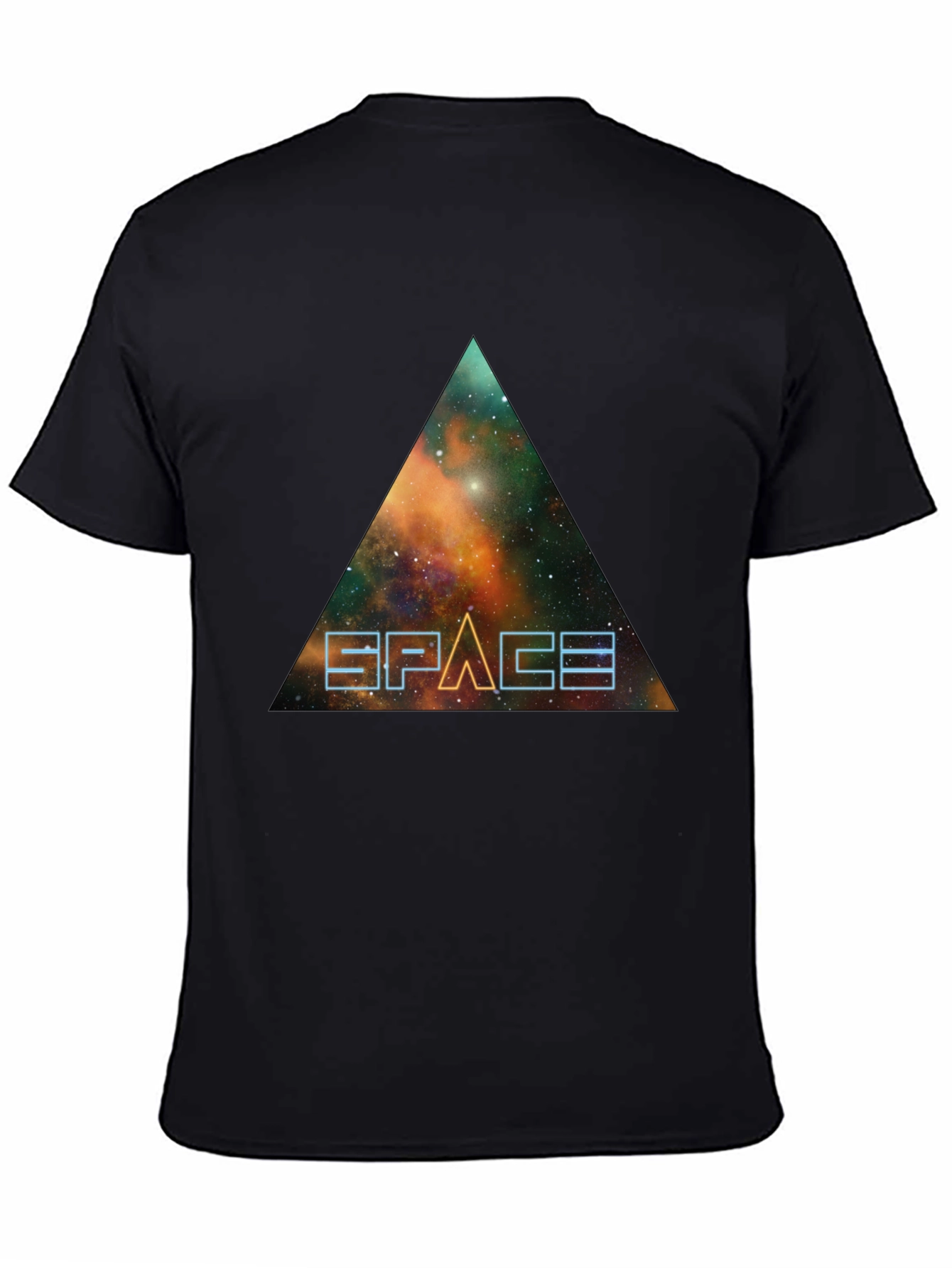 Space Galaxy Triangle Graphic Tee