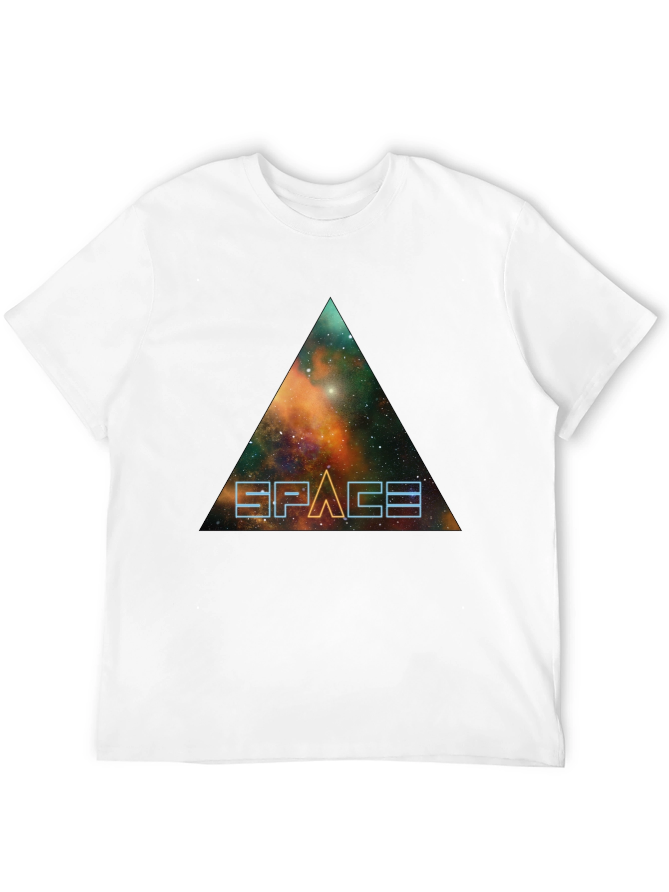Space Galaxy Triangle Graphic Tee
