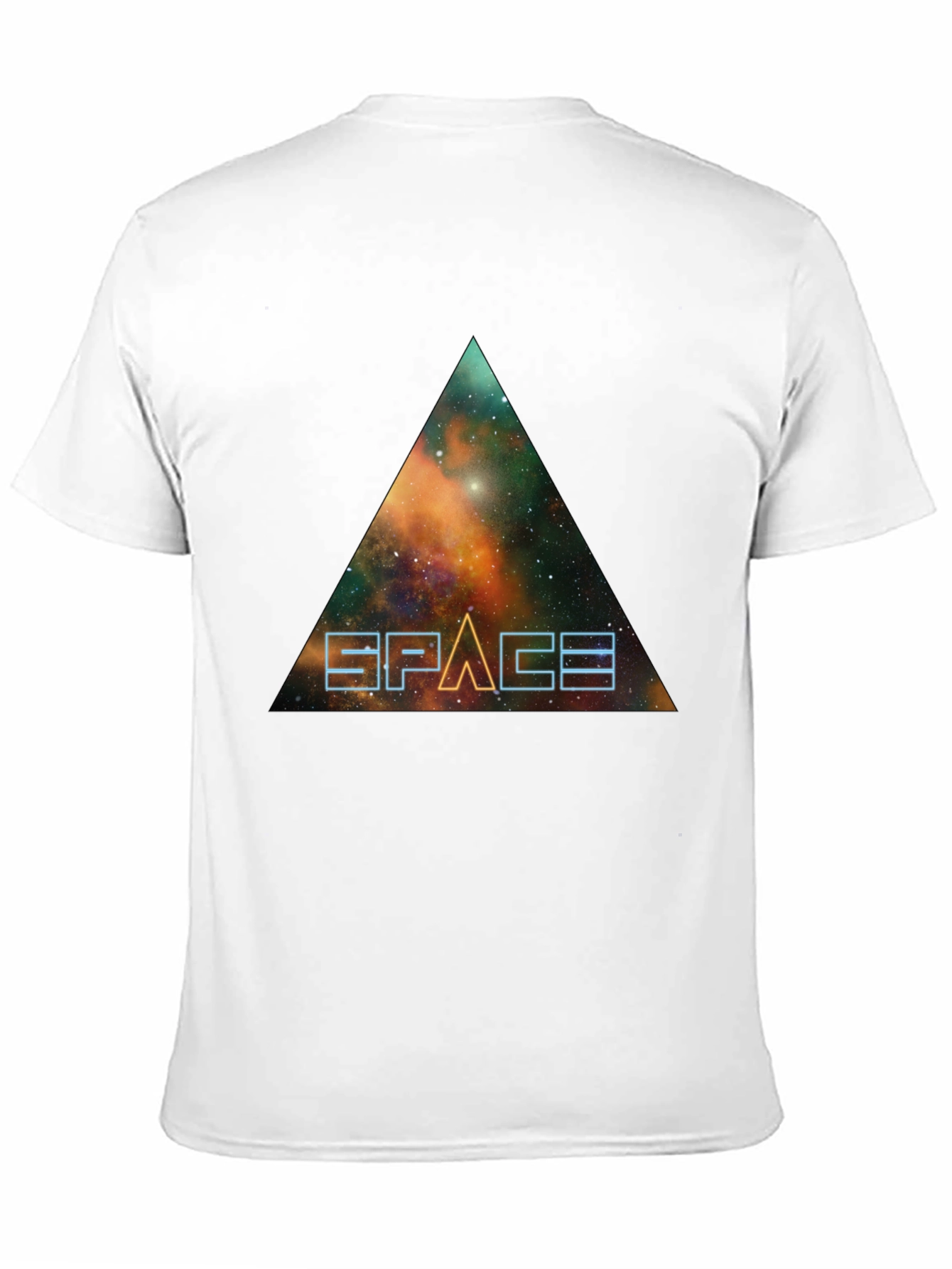 Space Galaxy Triangle Graphic Tee