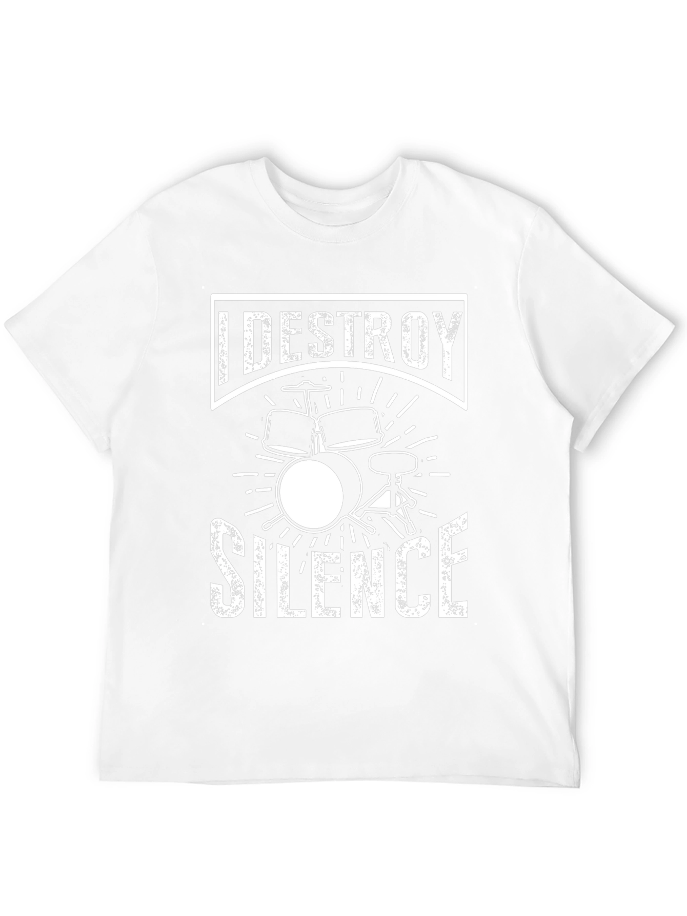 I Destroy Silence Drummer T-Shirt - Music Lover Tee