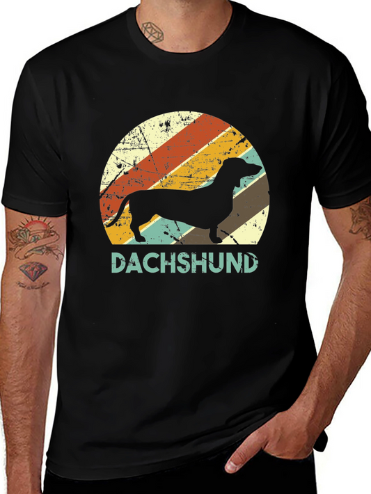 Retro Dachshund Graphic Tee - Dog Lover T-Shirt