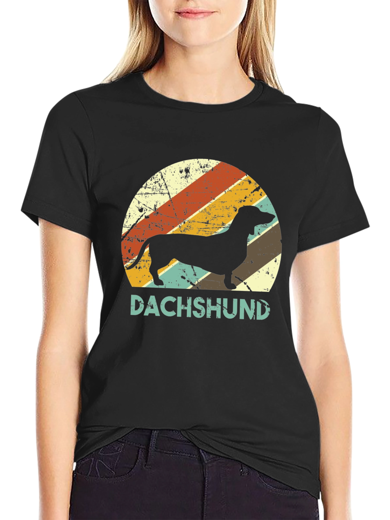 Retro Dachshund Graphic Tee - Dog Lover T-Shirt
