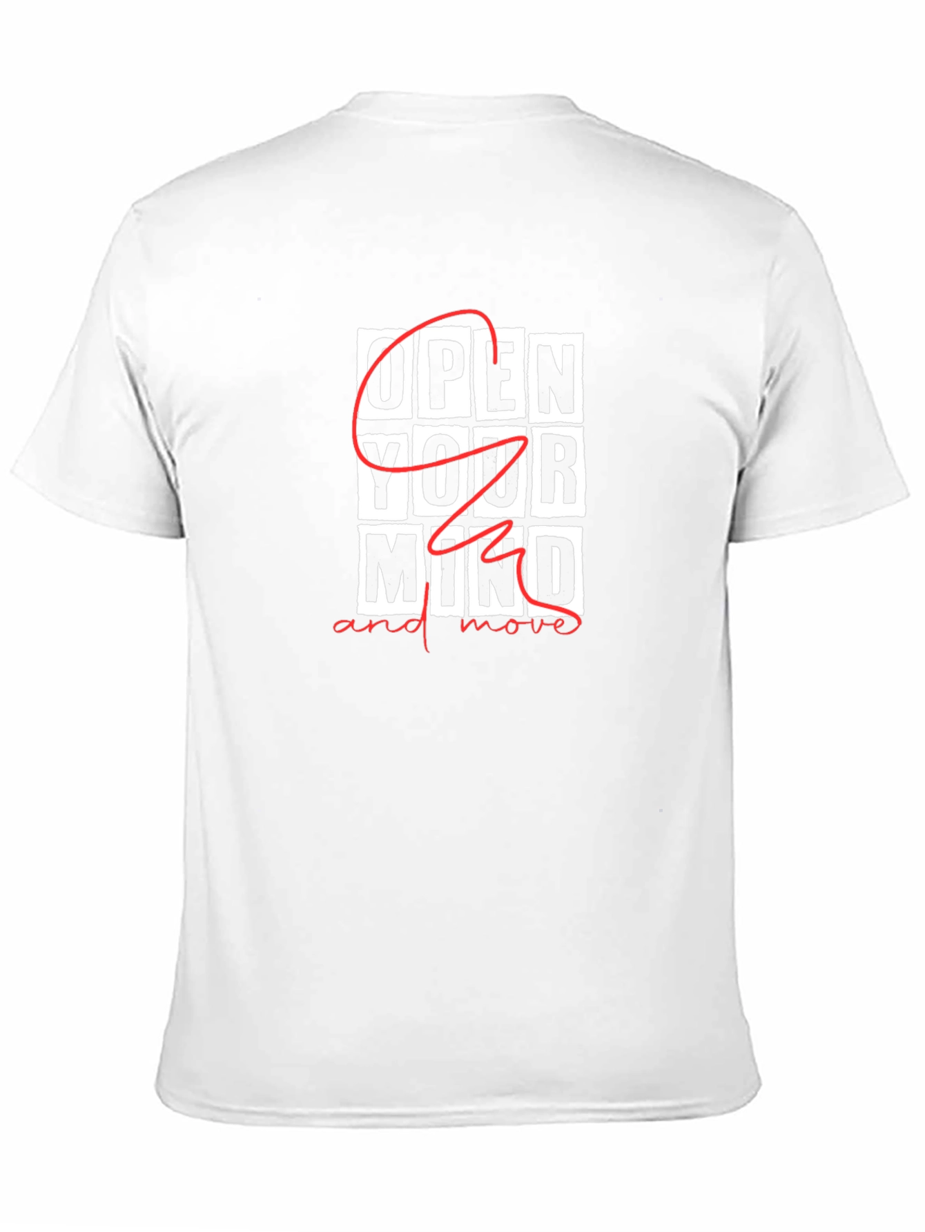 Open Your Mind Graphic Print Black T-Shirt