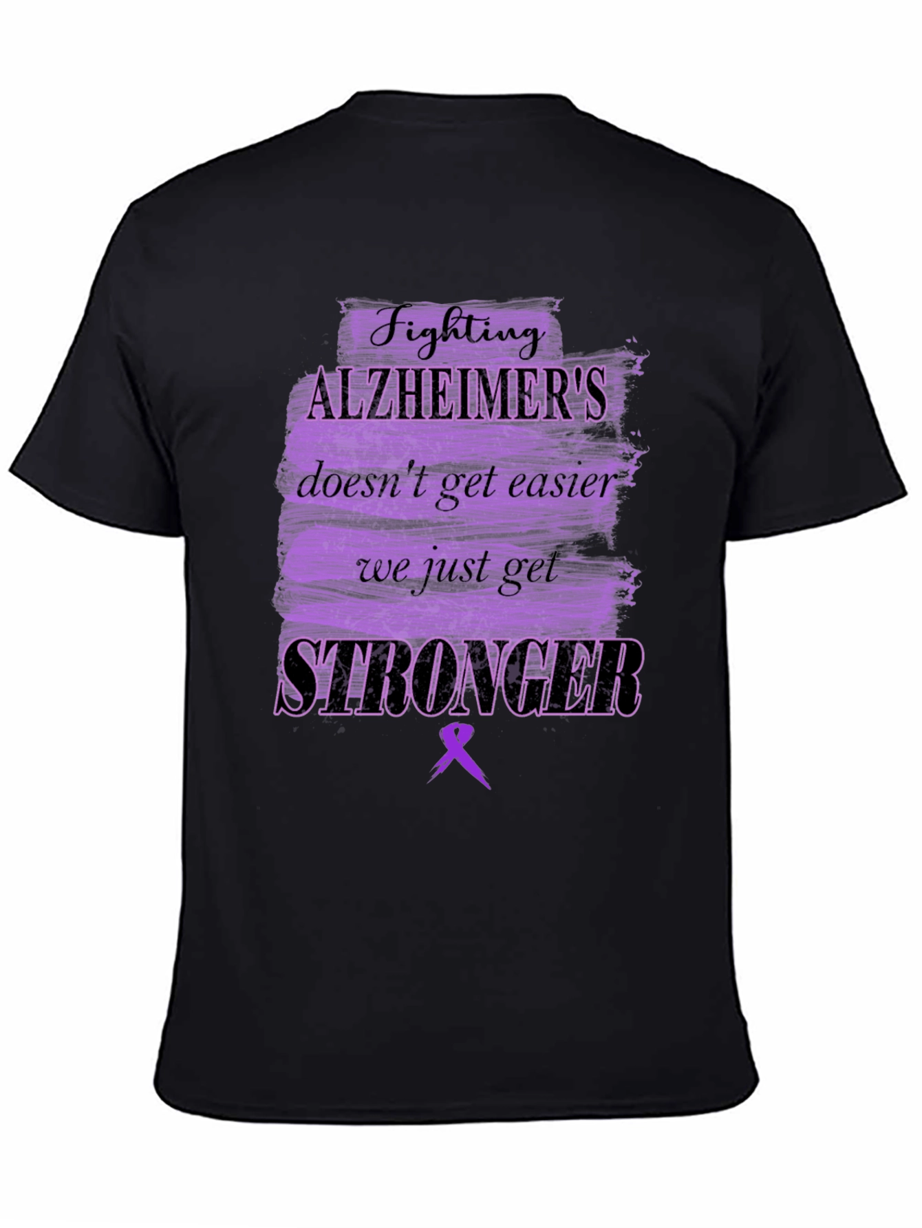 Alzheimers Awareness T-Shirt - Fighting Stronger