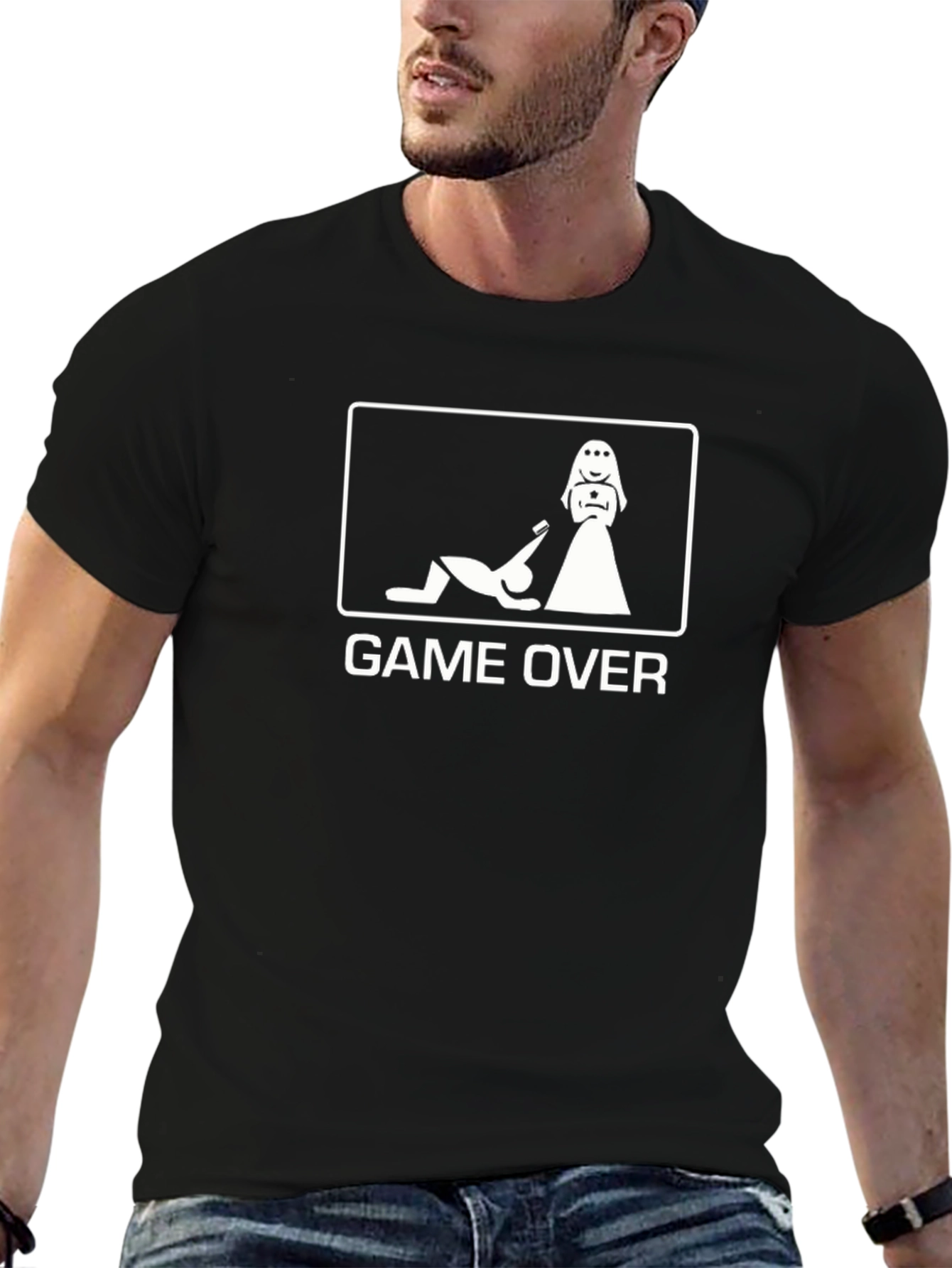 Game Over Groom T-Shirt Funny Wedding