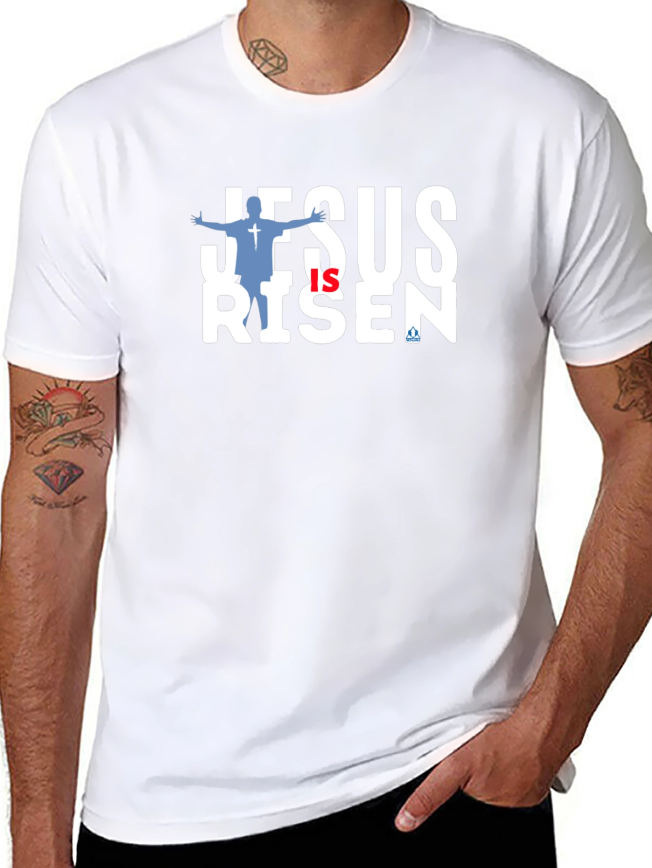 Jesus Is Risen Graphic Tee - Christian Apparel