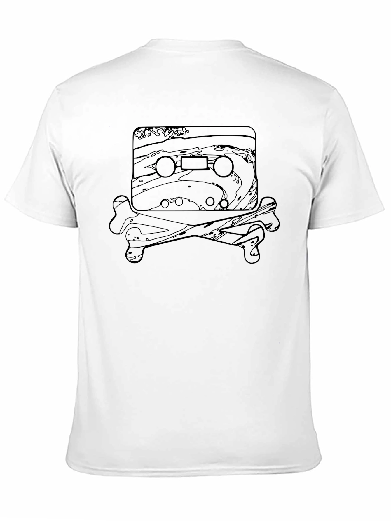 Cassette Tape Skull T-Shirt - Retro Music Lover Tee