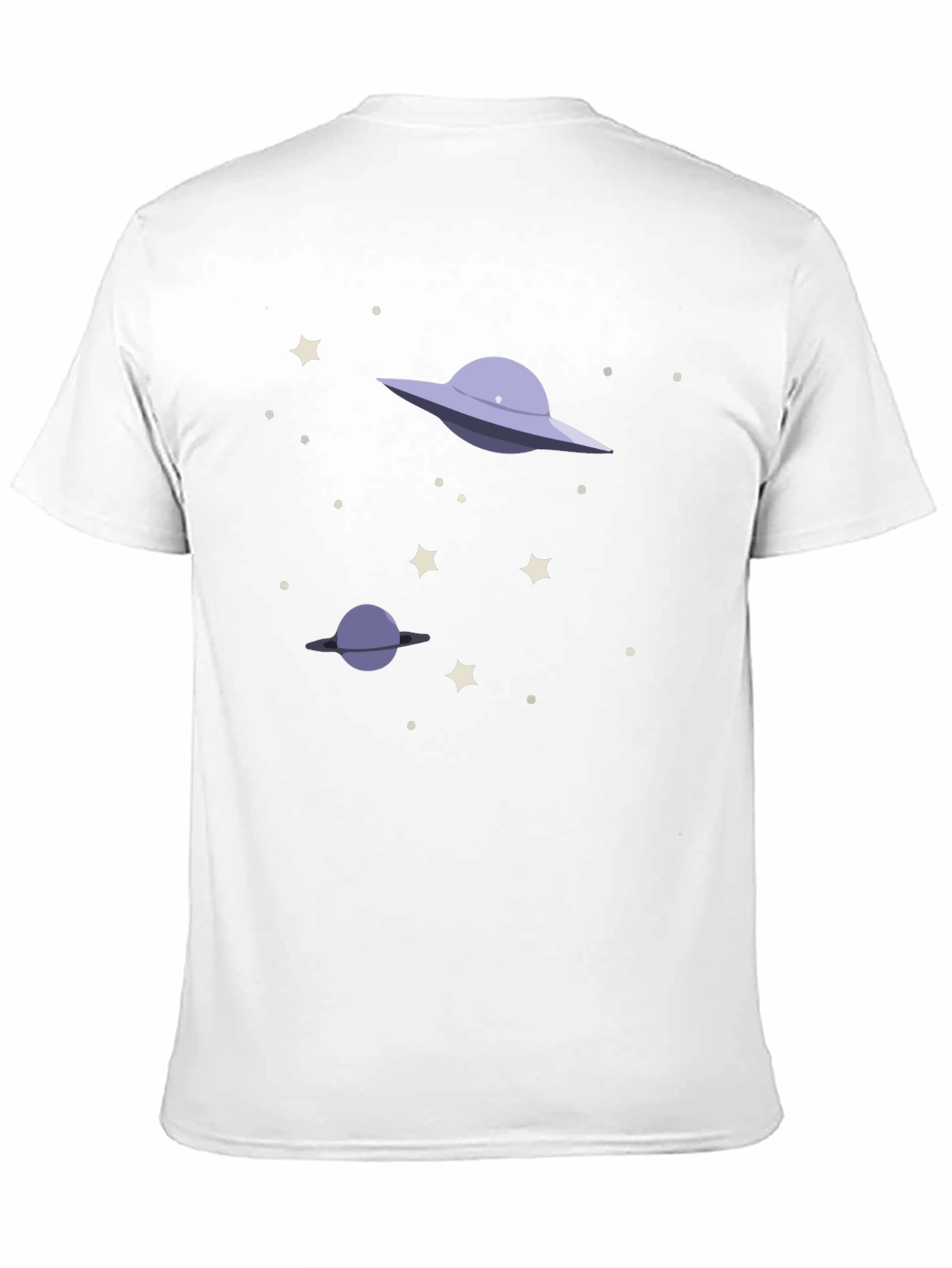 Space Galaxy UFO Graphic T-Shirt